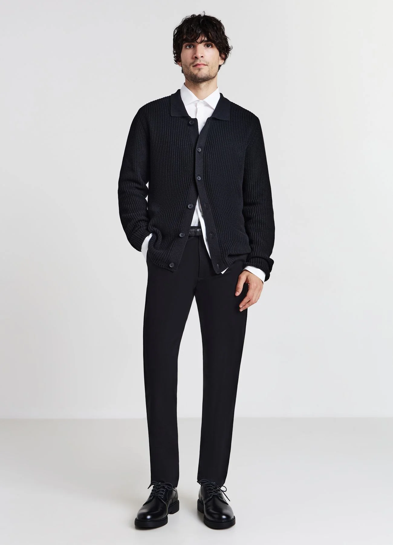 Cardigan con collo a camicia - Image 3