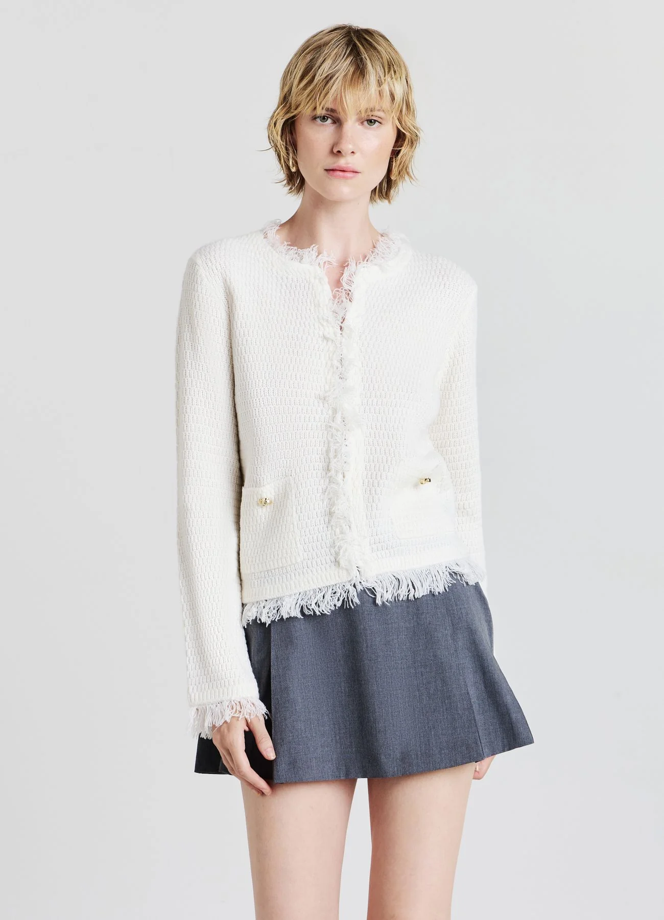 Cardigan con frange
