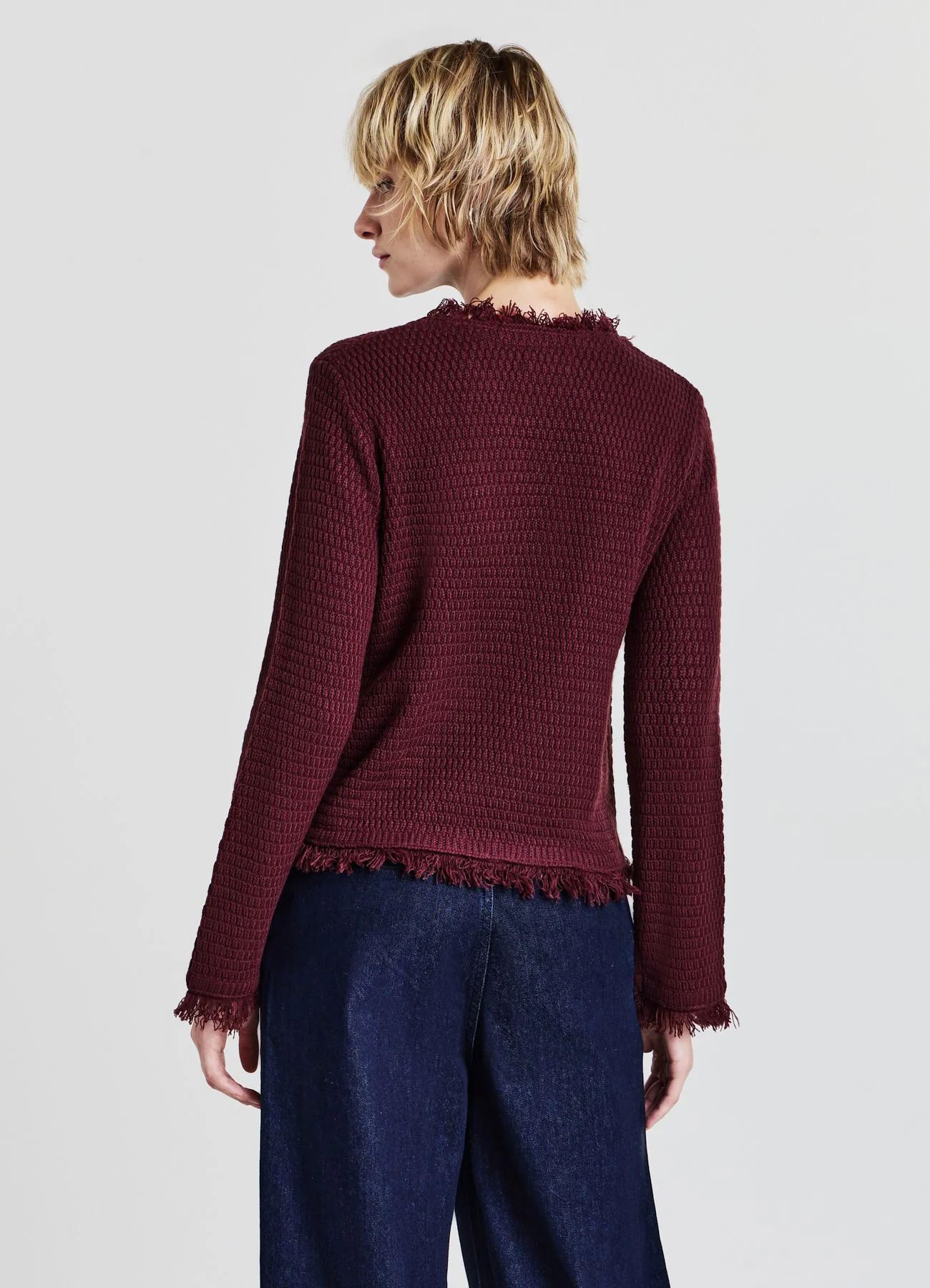 Cardigan con frange - Image 2
