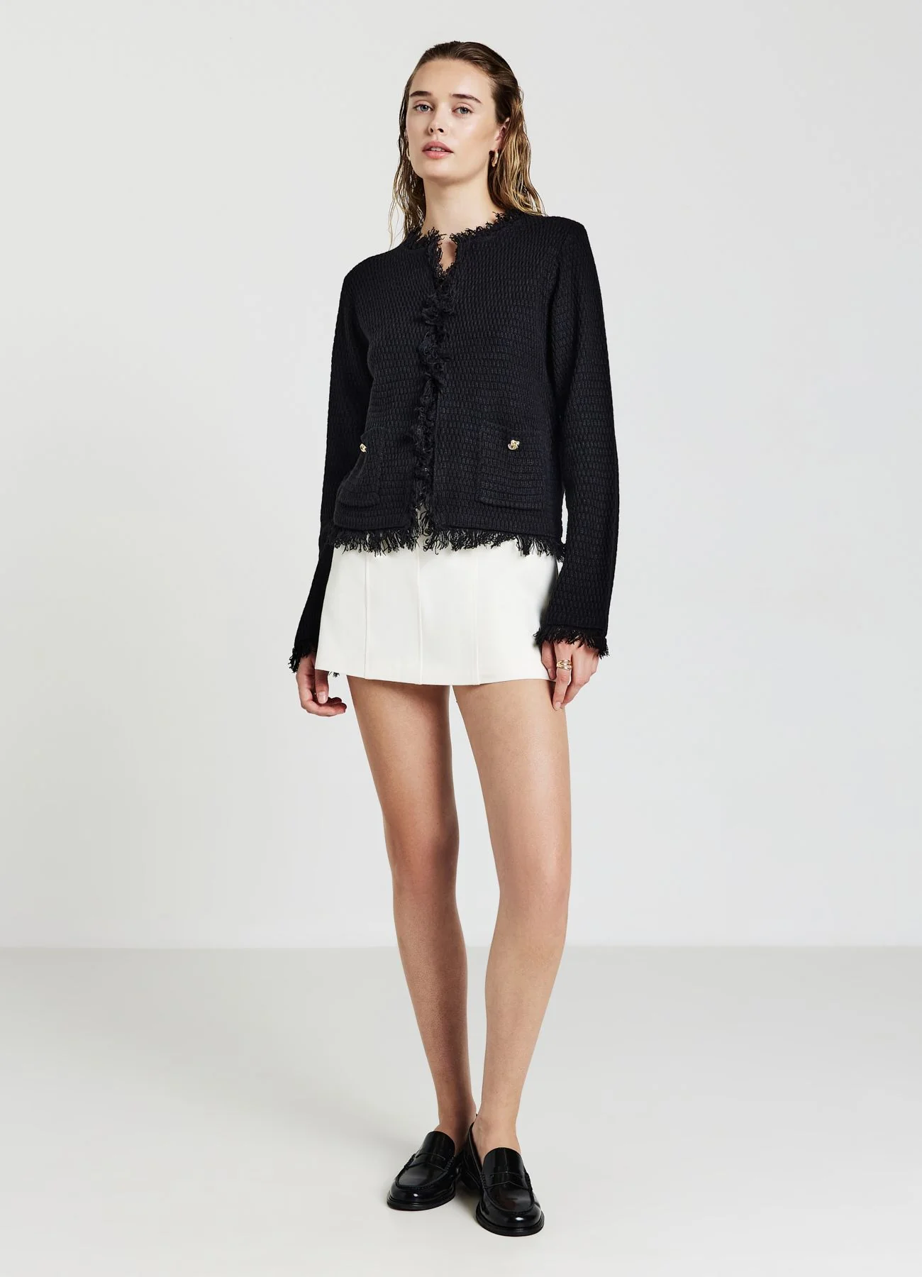 Cardigan con frange - Image 2