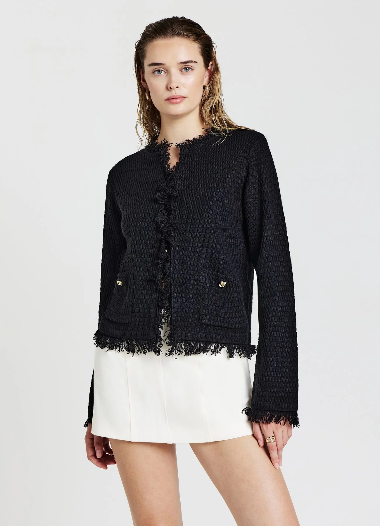 Cardigan con frange - Image 3