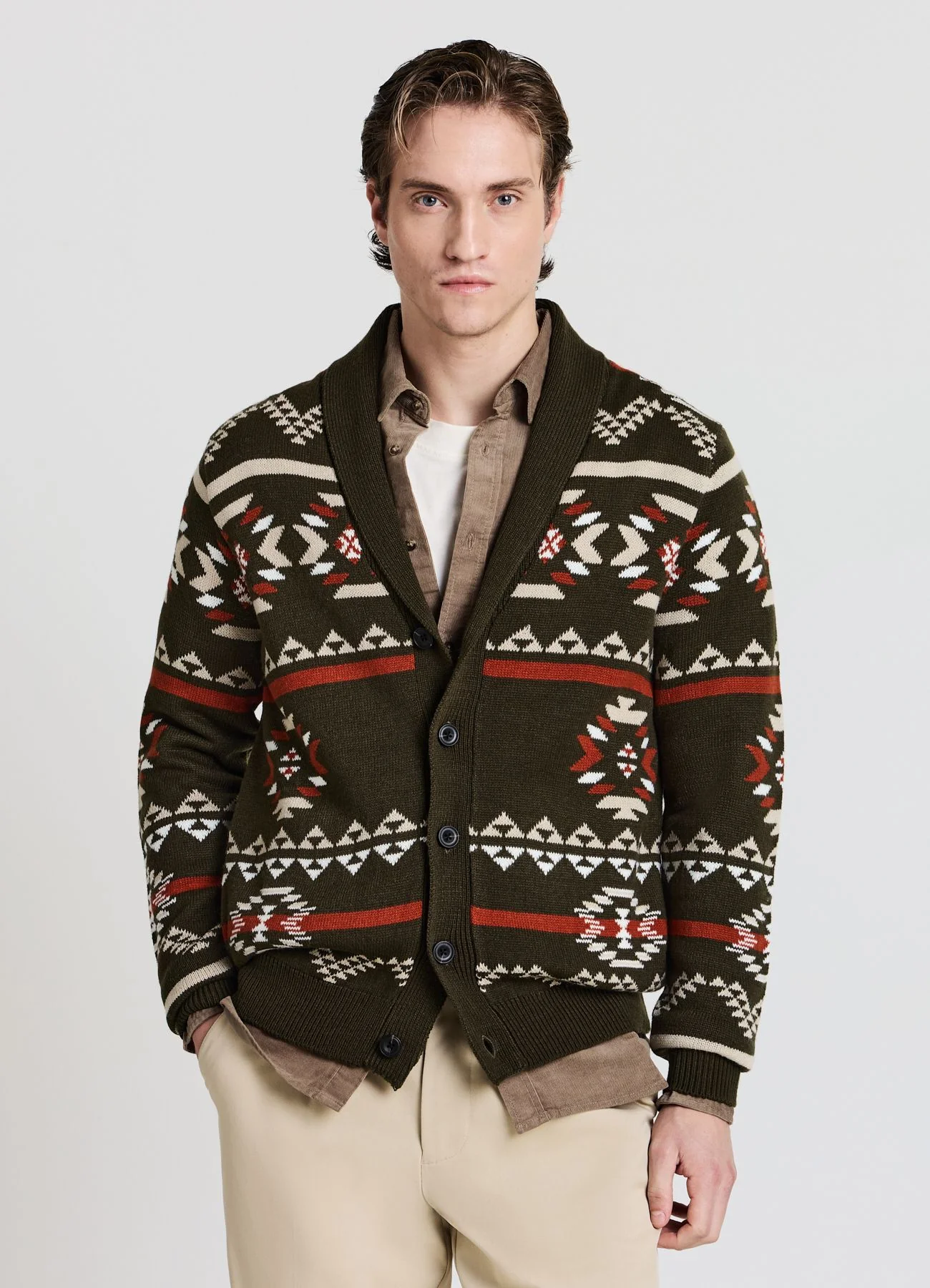 Cardigan con motivo navajo - Image 2