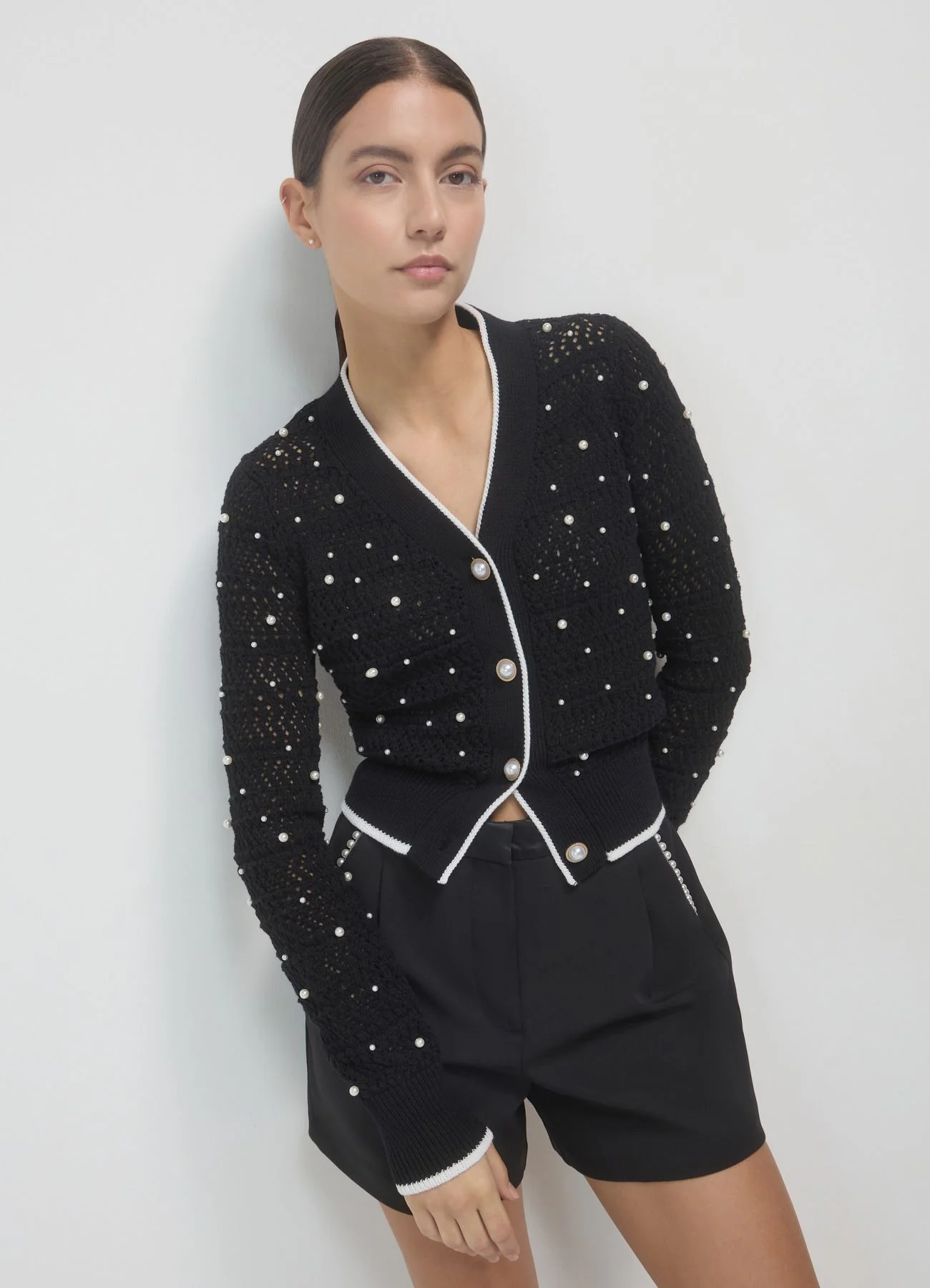 Cardigan con perle - Image 4