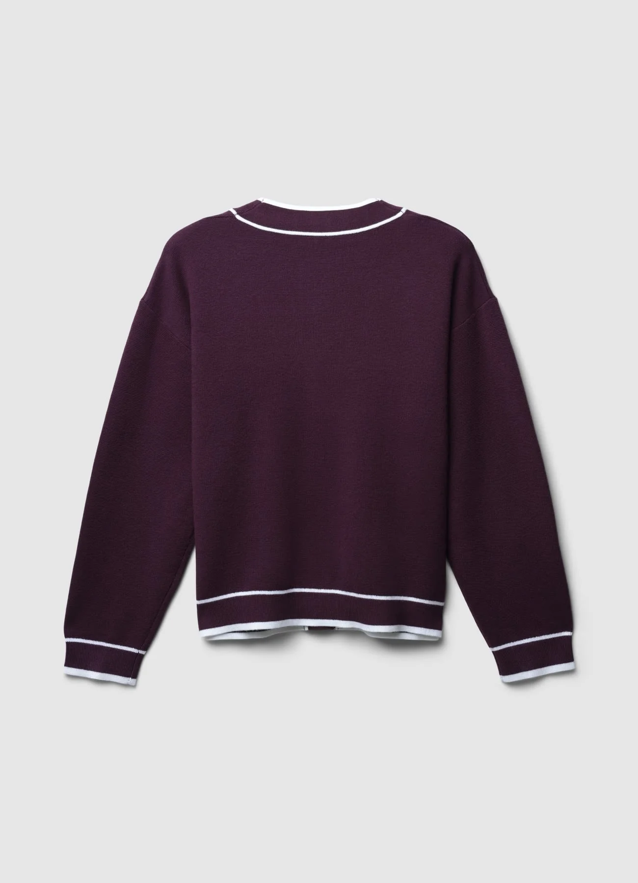 Cardigan con profili a contrasto - Image 6