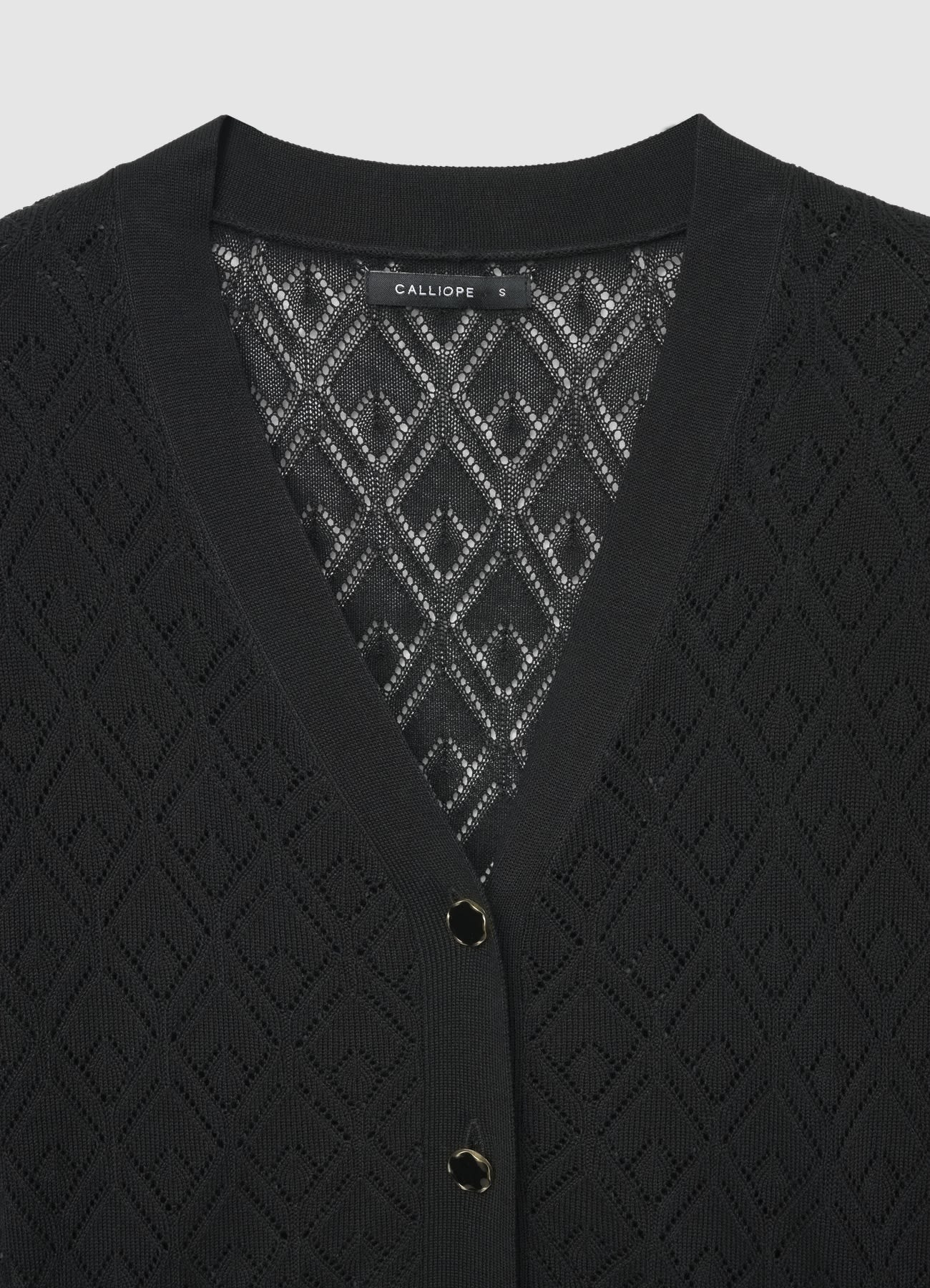 Cardigan con scollo a V e bottoni - Image 5