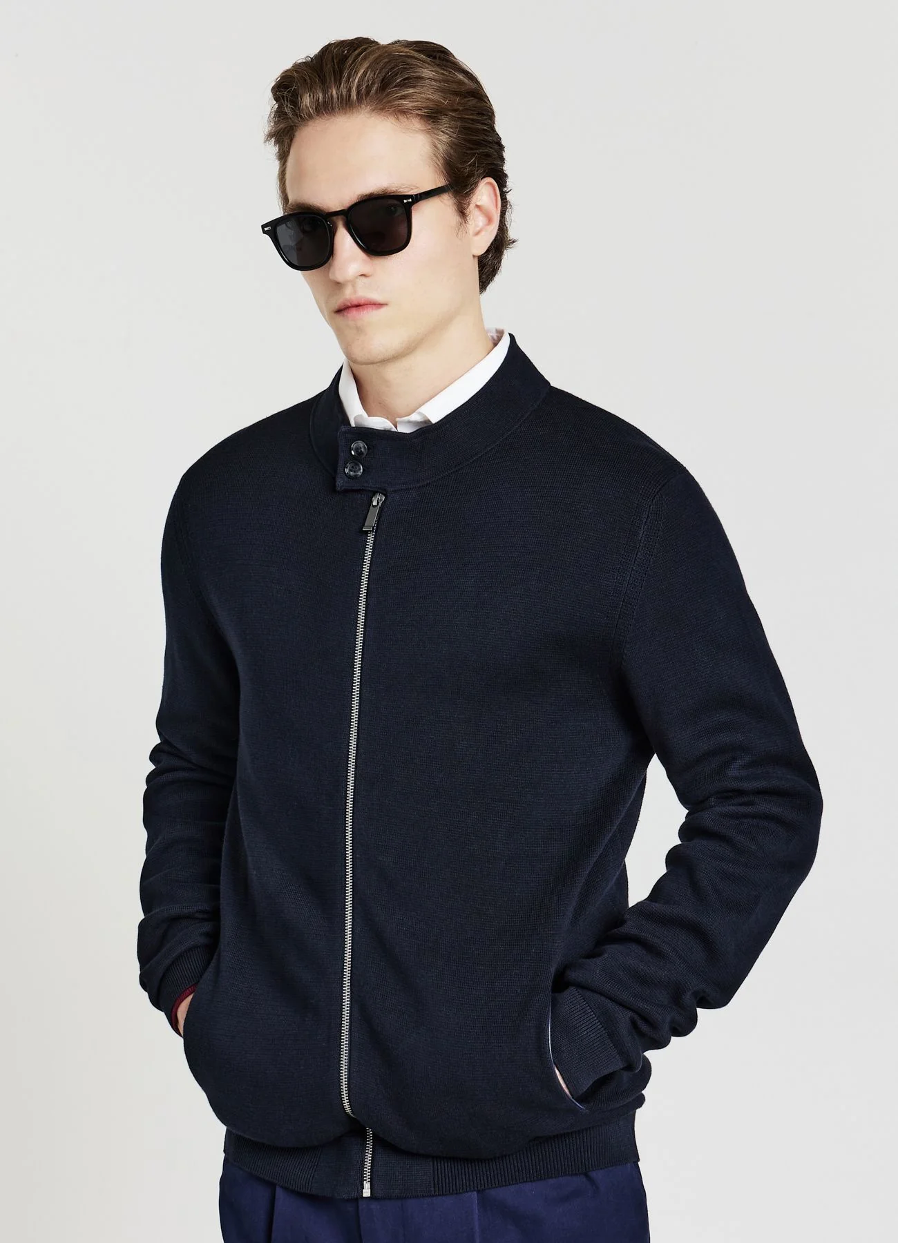 Cardigan con zip - Image 4