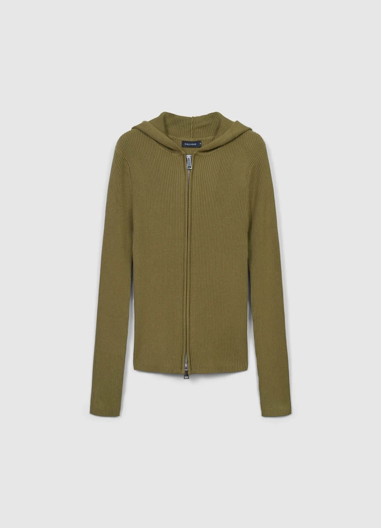 Cardigan costine con cappuccio - Image 4