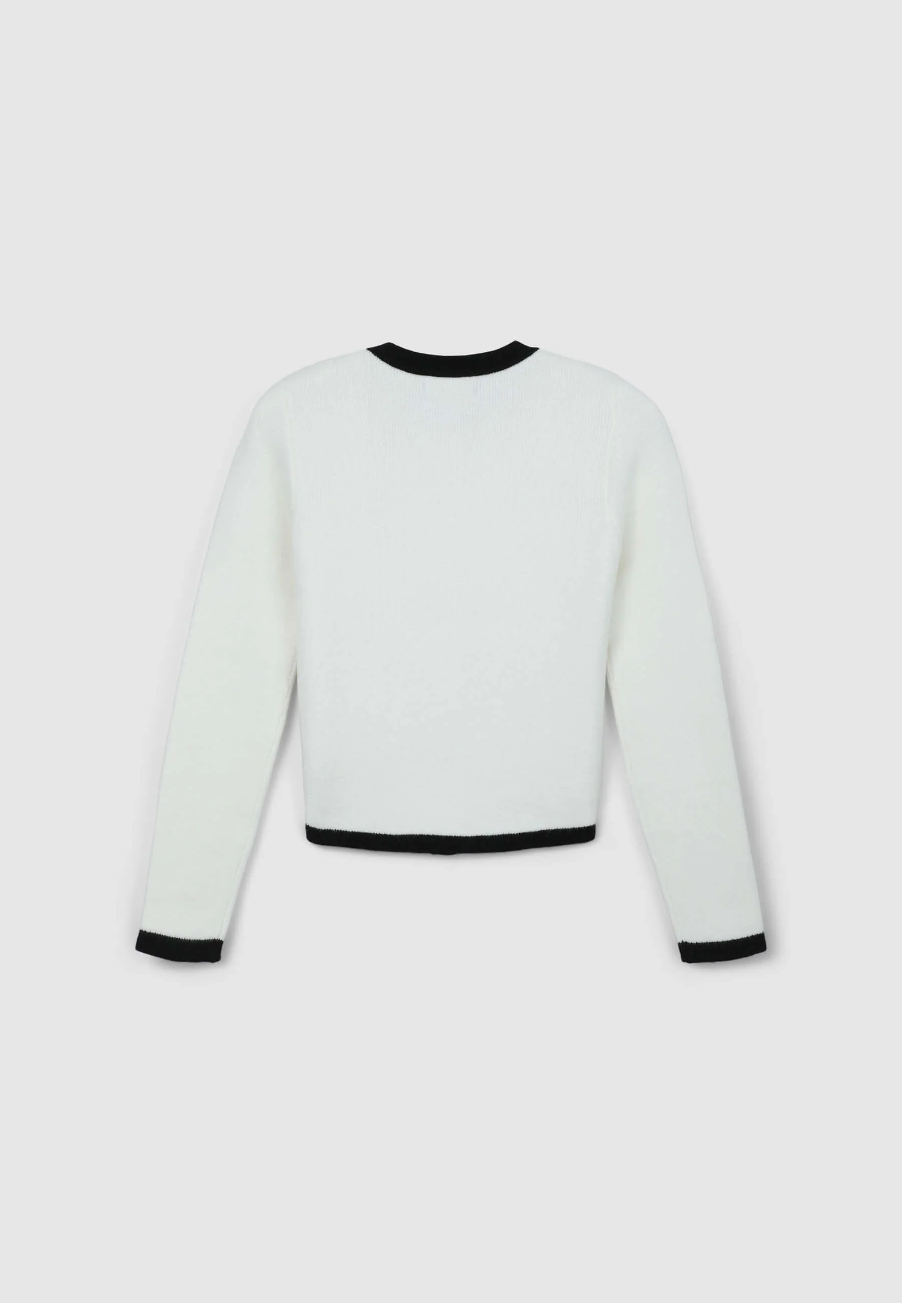Cardigan finiture a contrasto - Image 5