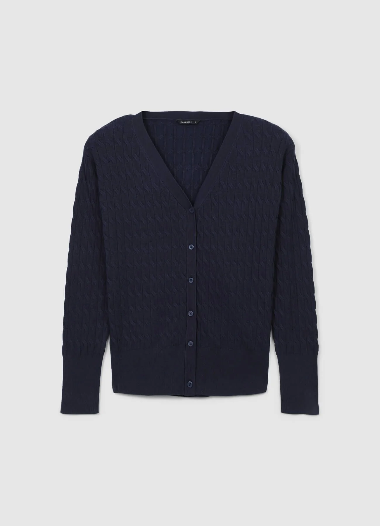 Cardigan intrecciato con bottoni - Image 4