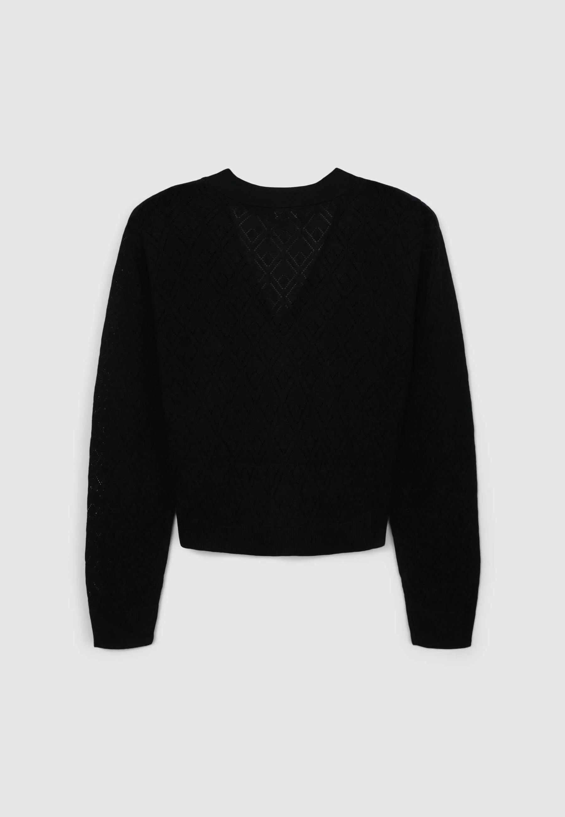 Cardigan tessuto pointelle - Image 6