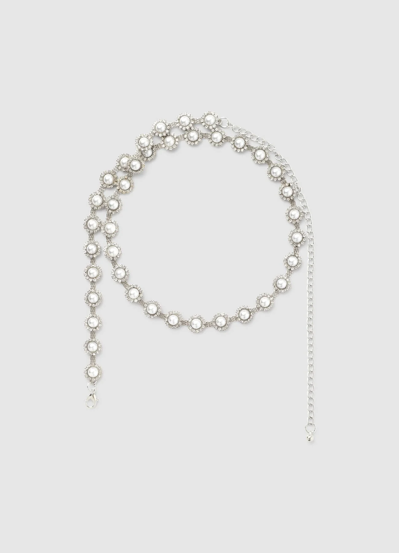 Cintura con perle e strass - Image 3