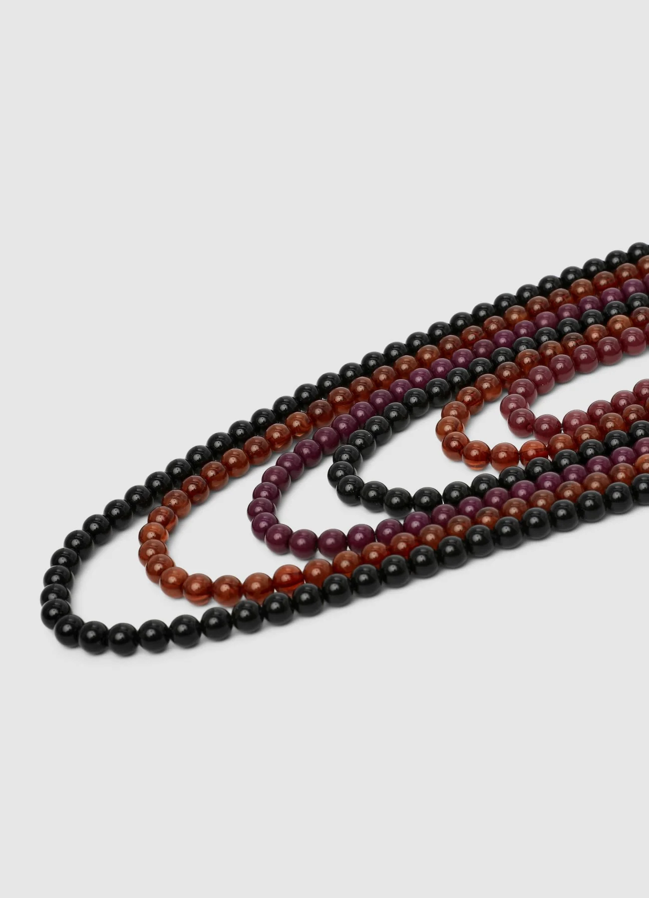 Collana lunga multilayer con perle - Image 3