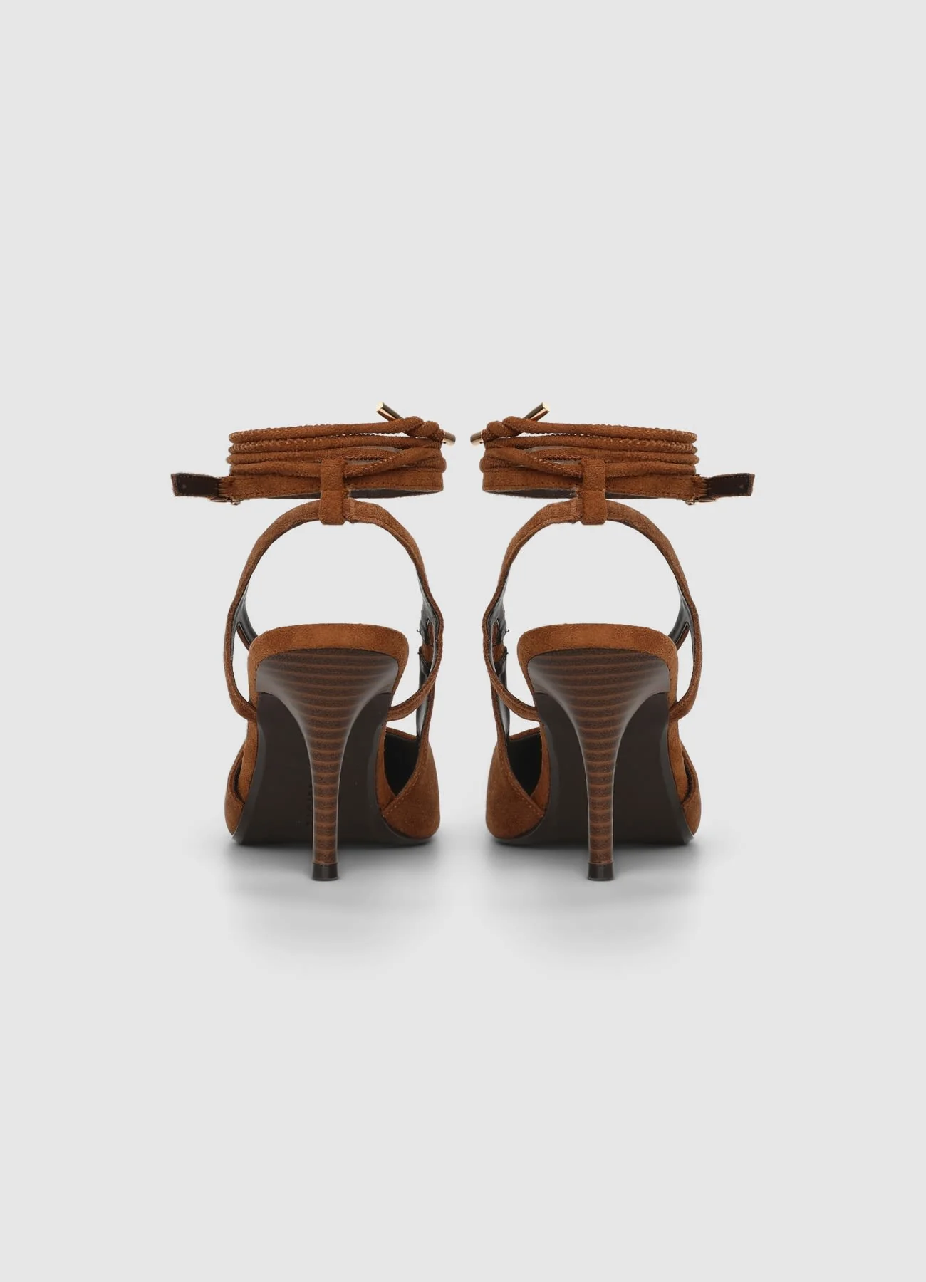 Décolleté slingback allacciata in pelle - Image 2