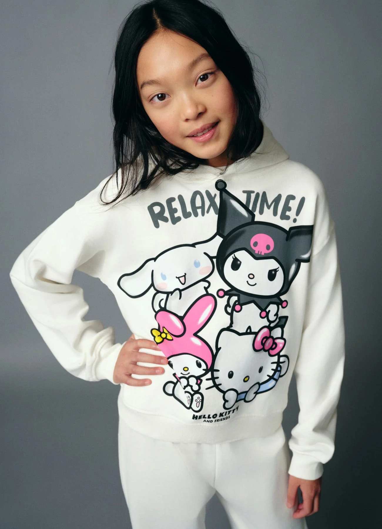 Felpa con cappuccio con stampa Hello Kitty and Friends - Image 5