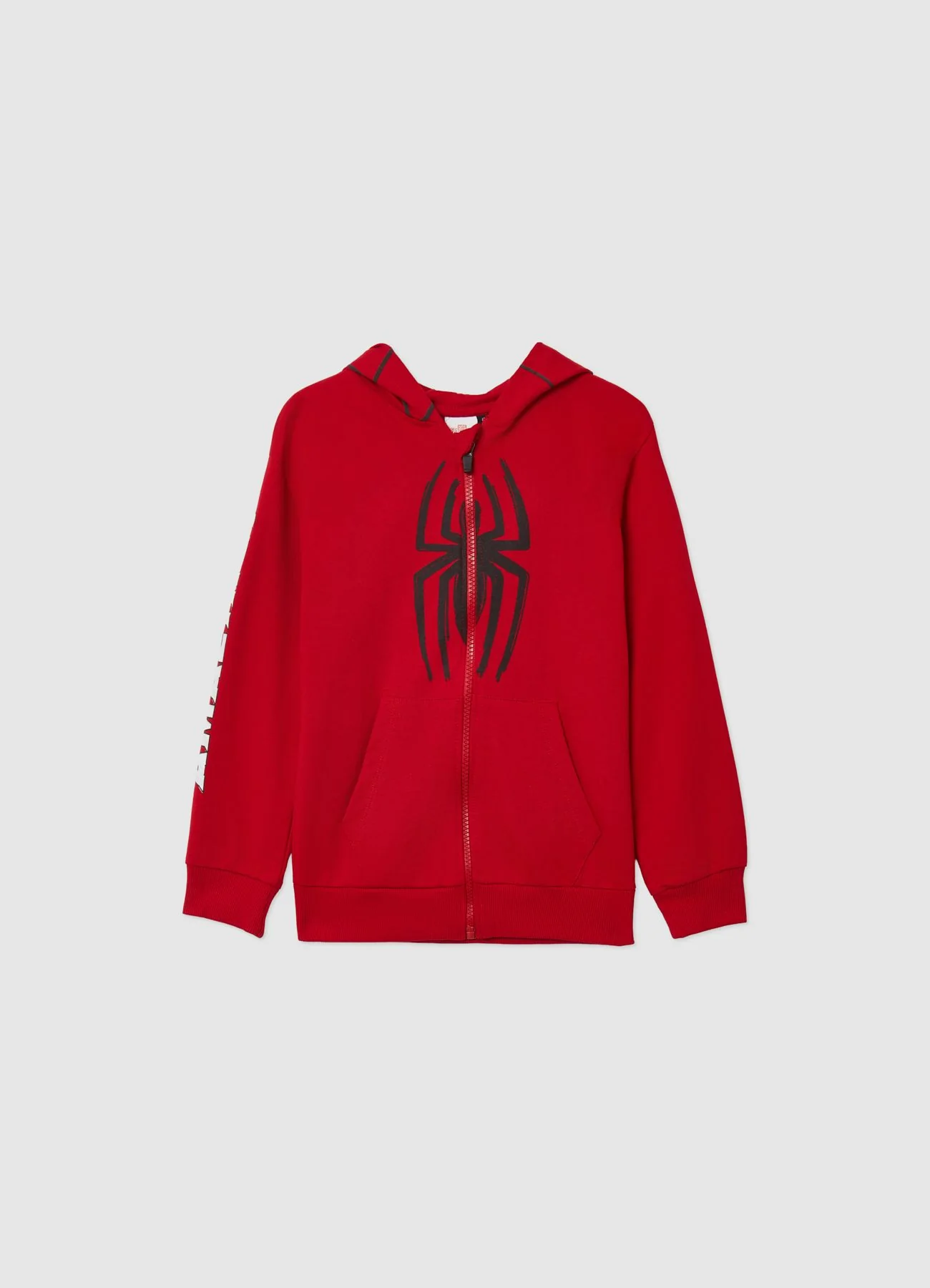 Felpa con cappuccio stampa Spider-Man