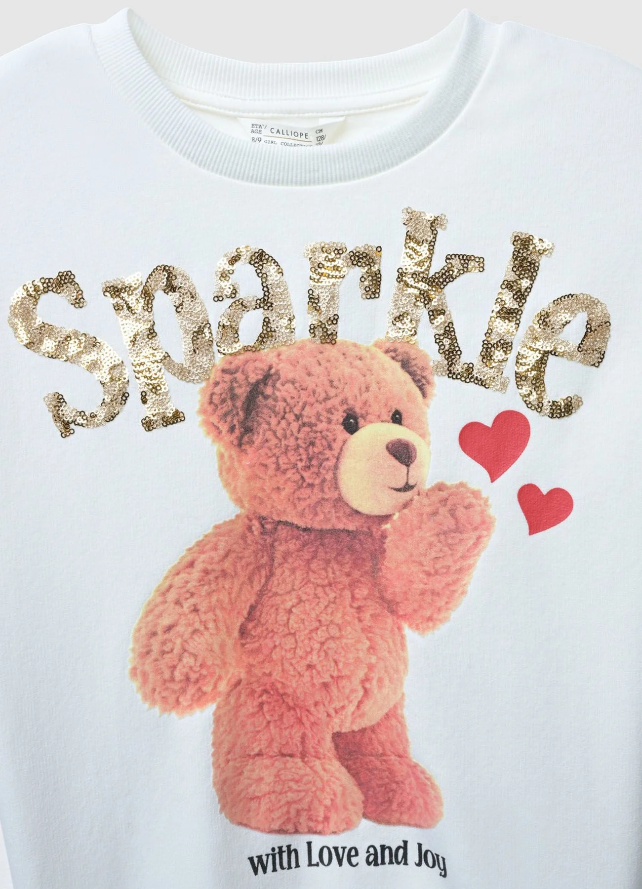 Felpa con stampa orso e scritta - Image 3