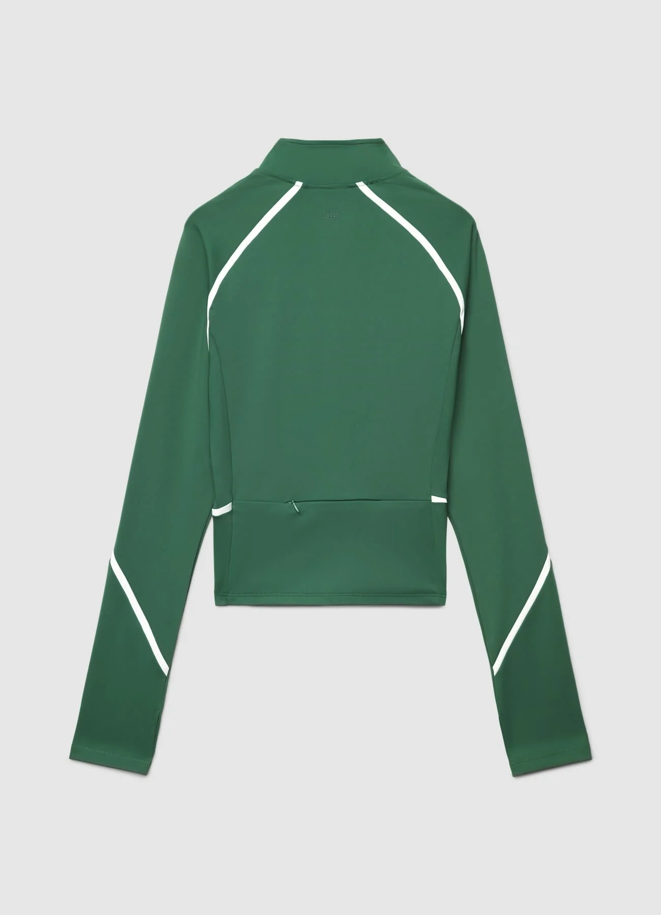 Felpa con zip con inserti a contrasto - Image 4