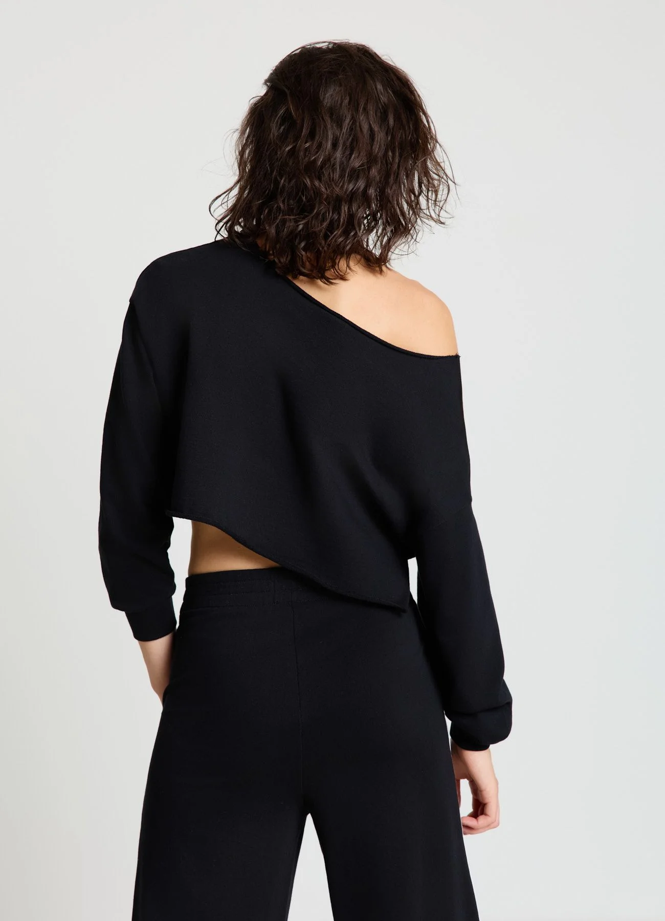 Felpa crop con scritta - Image 2