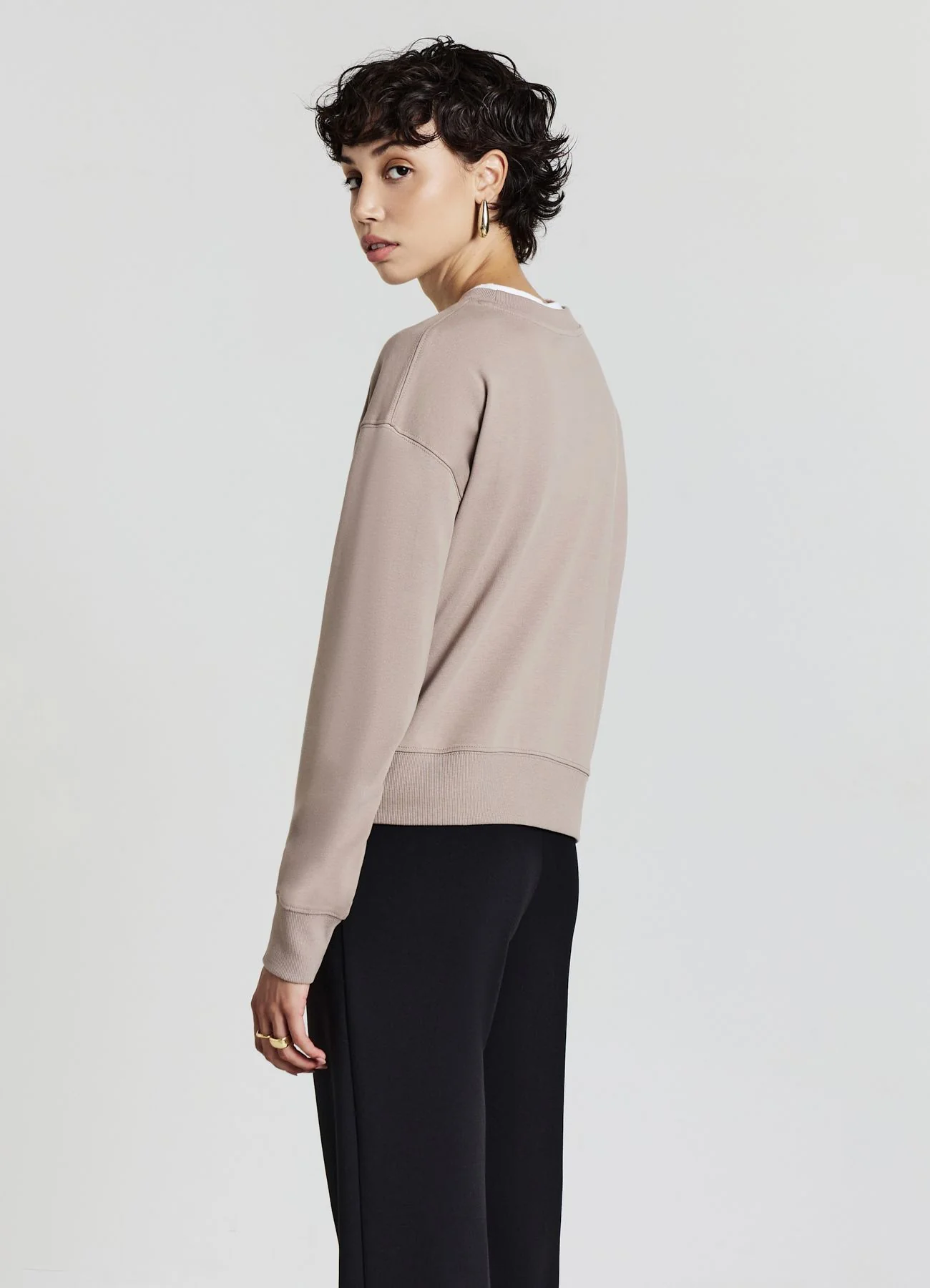 Felpa girocollo basic
