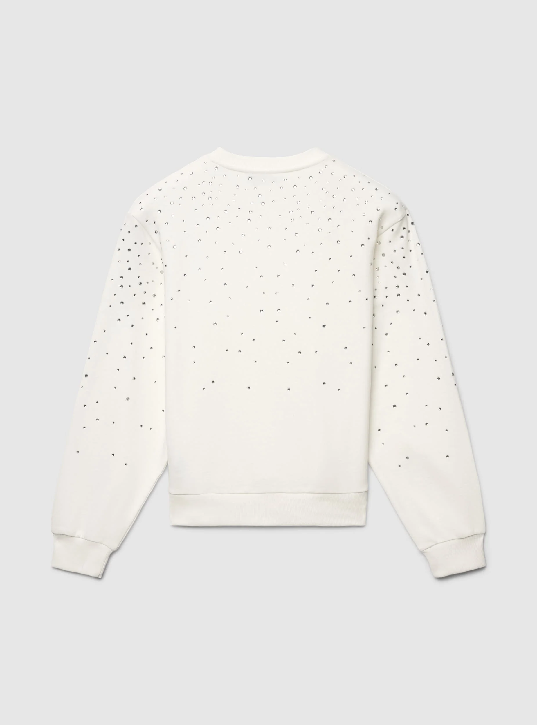 Felpa girocollo con strass - Image 6