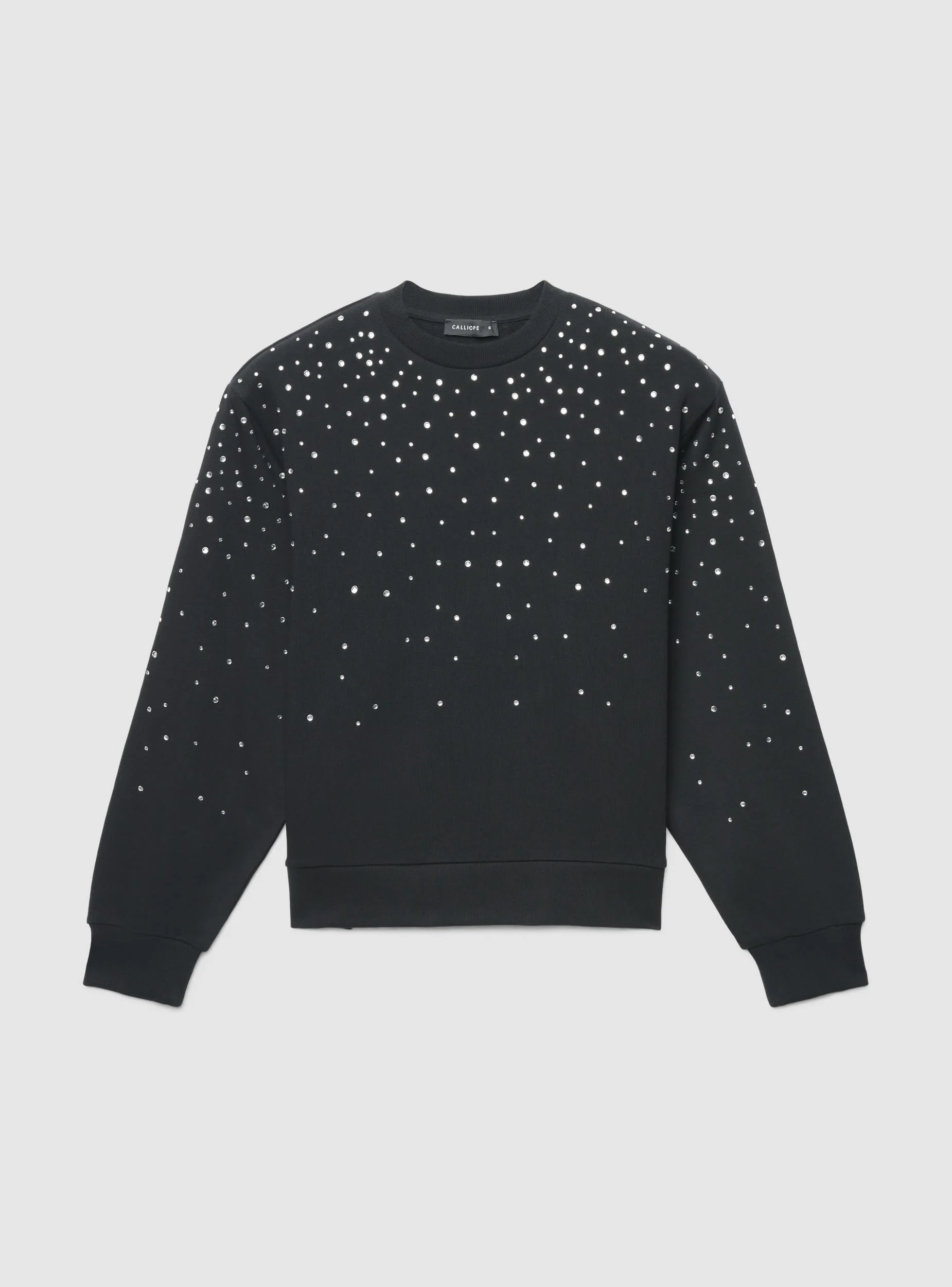 Felpa girocollo con strass - Image 5