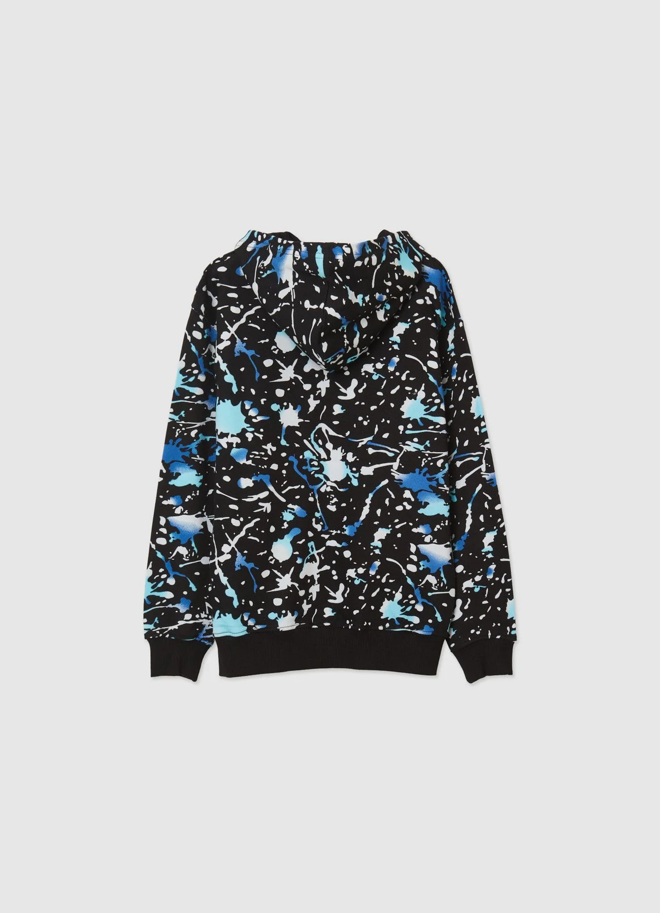 Felpa oversize con cappuccio e stampa schizzi - Image 2