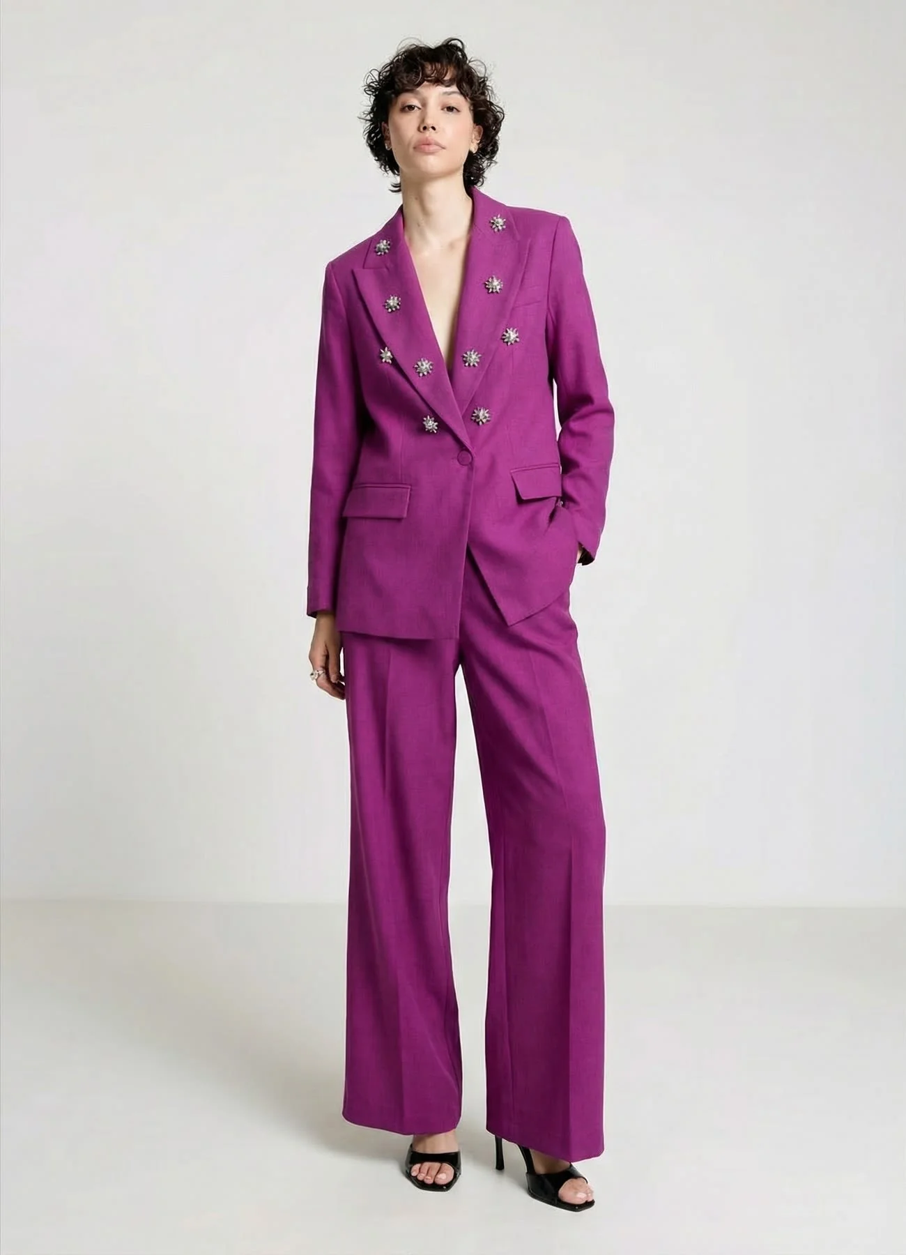 Giacca con applicazioni strass