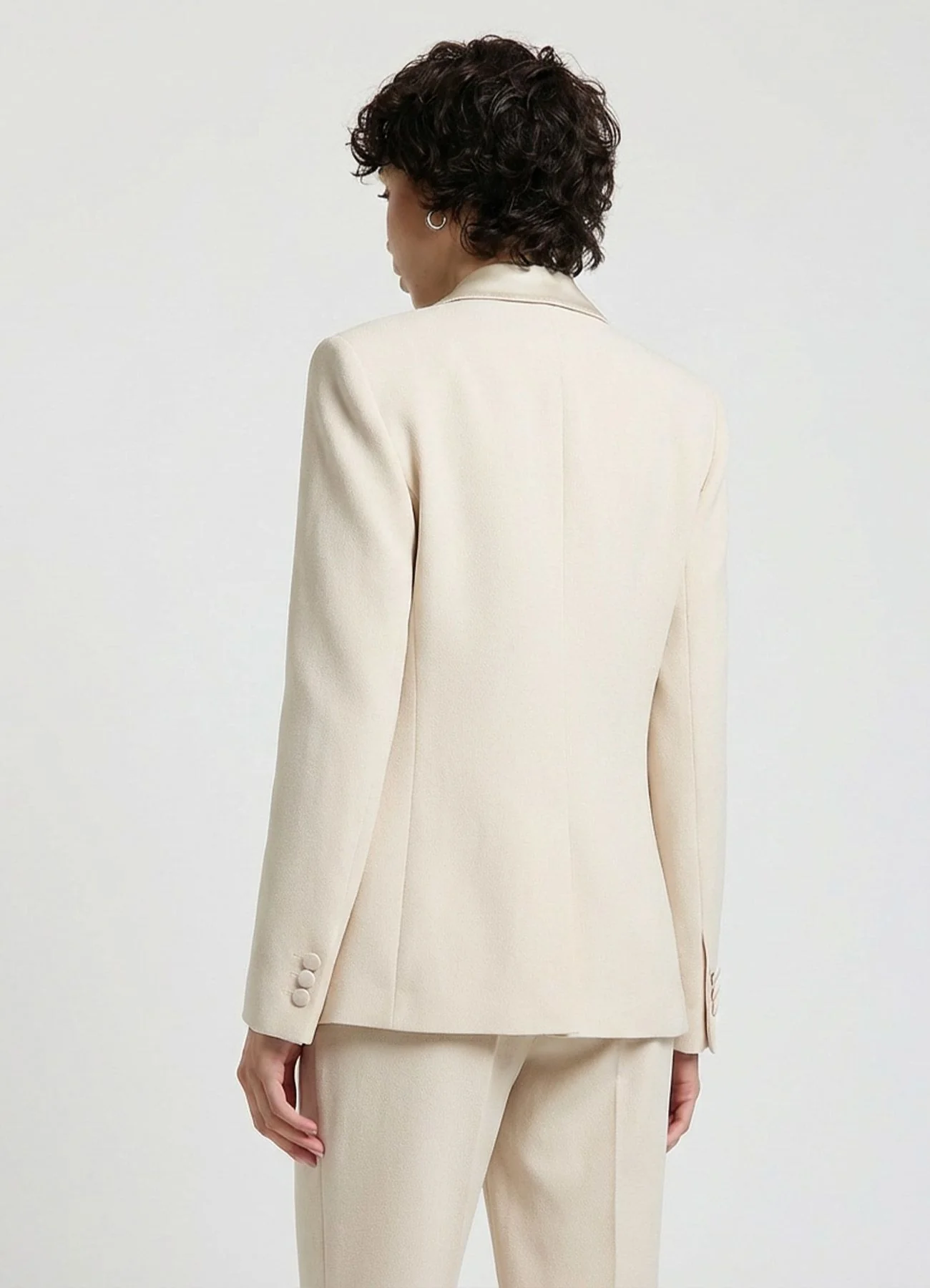 Giacca doppiopetto con revers similsatin - Image 3