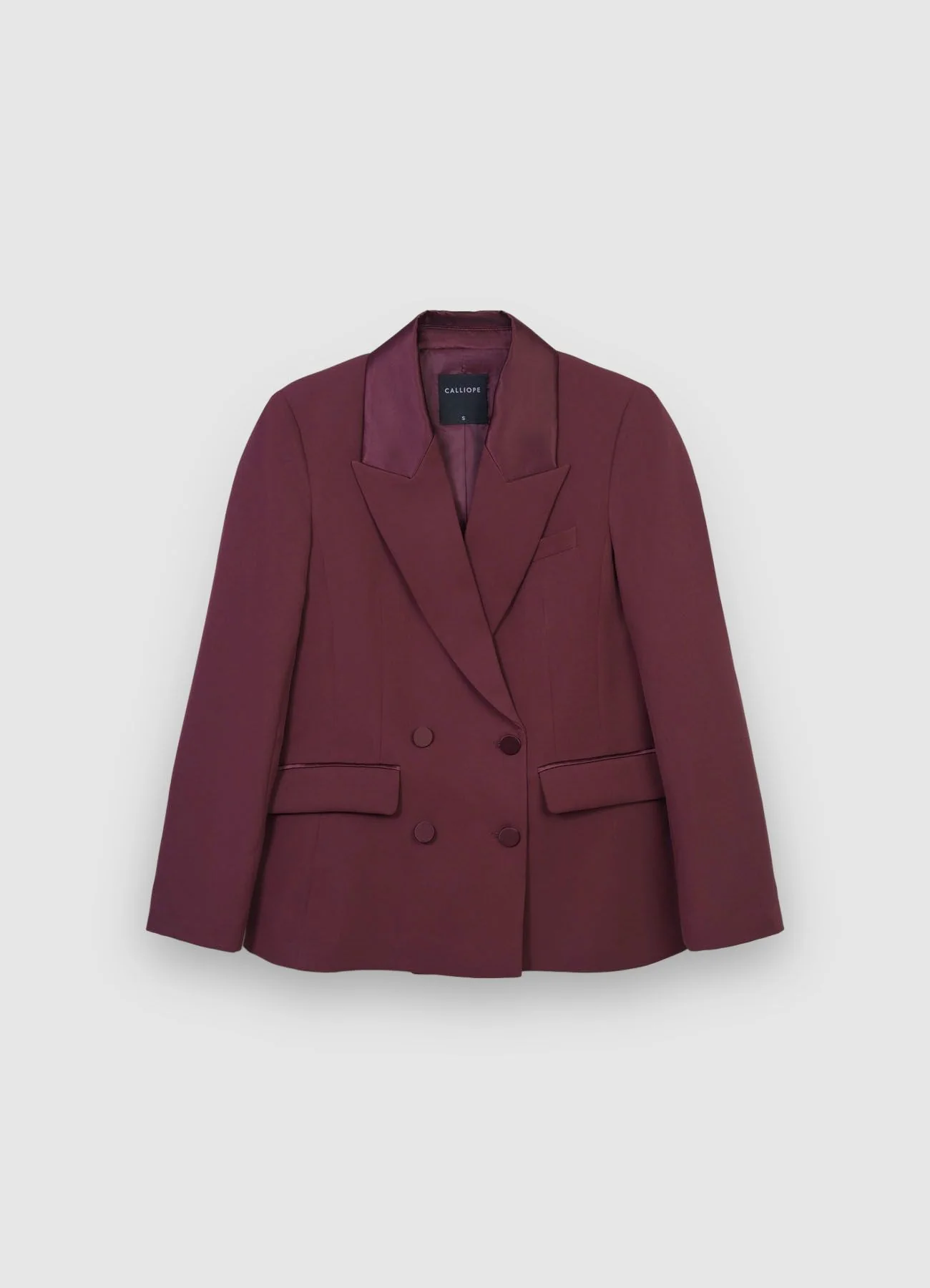Giacca doppiopetto revers simil satin - Image 6