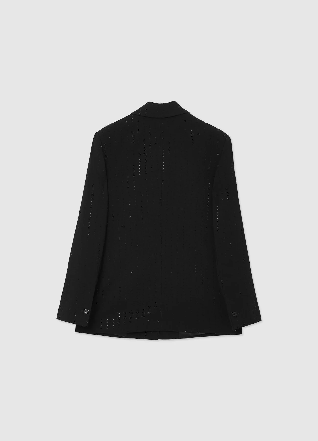 Giacca monopetto gessato con strass - Image 7
