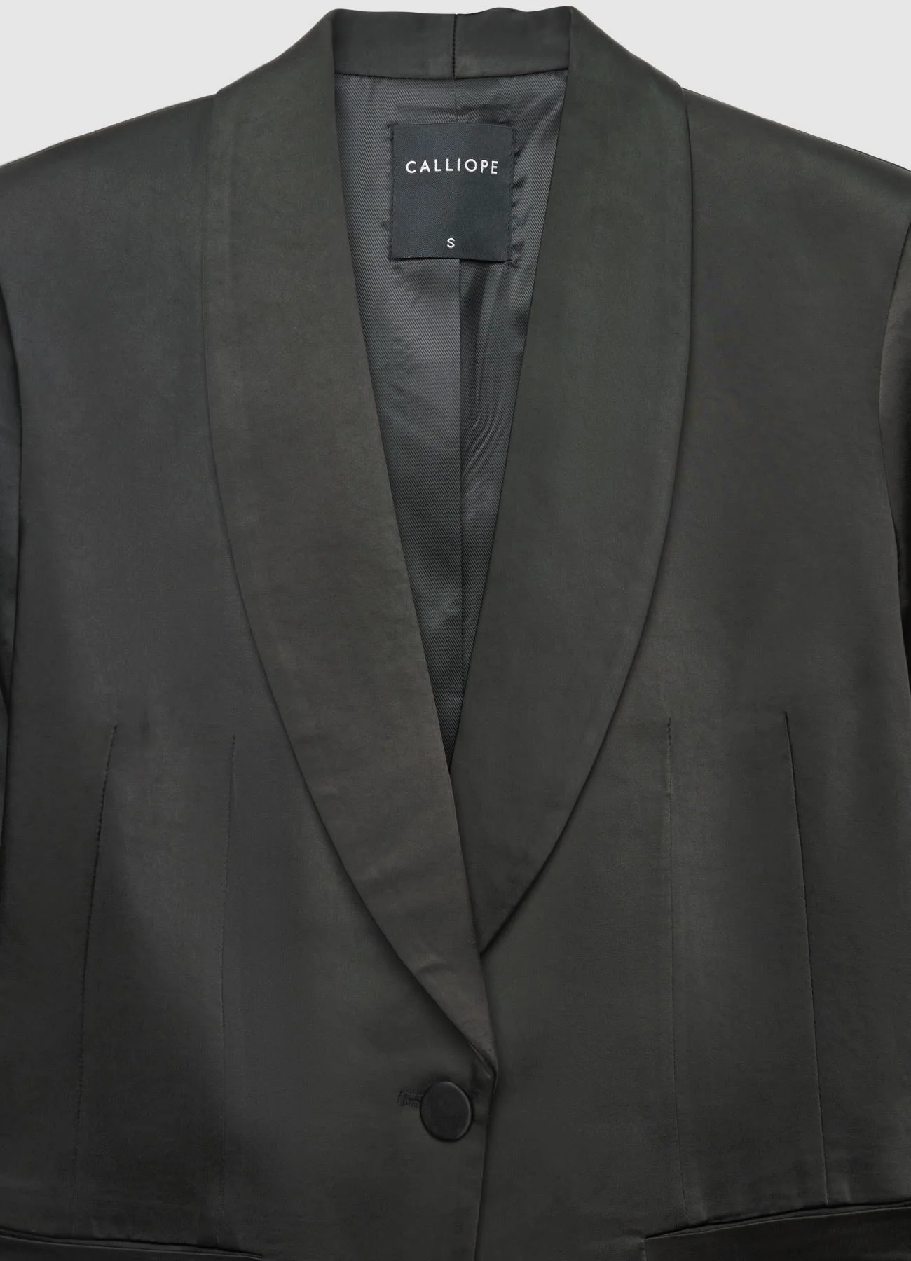 Giacca monopetto simil satin - Image 6