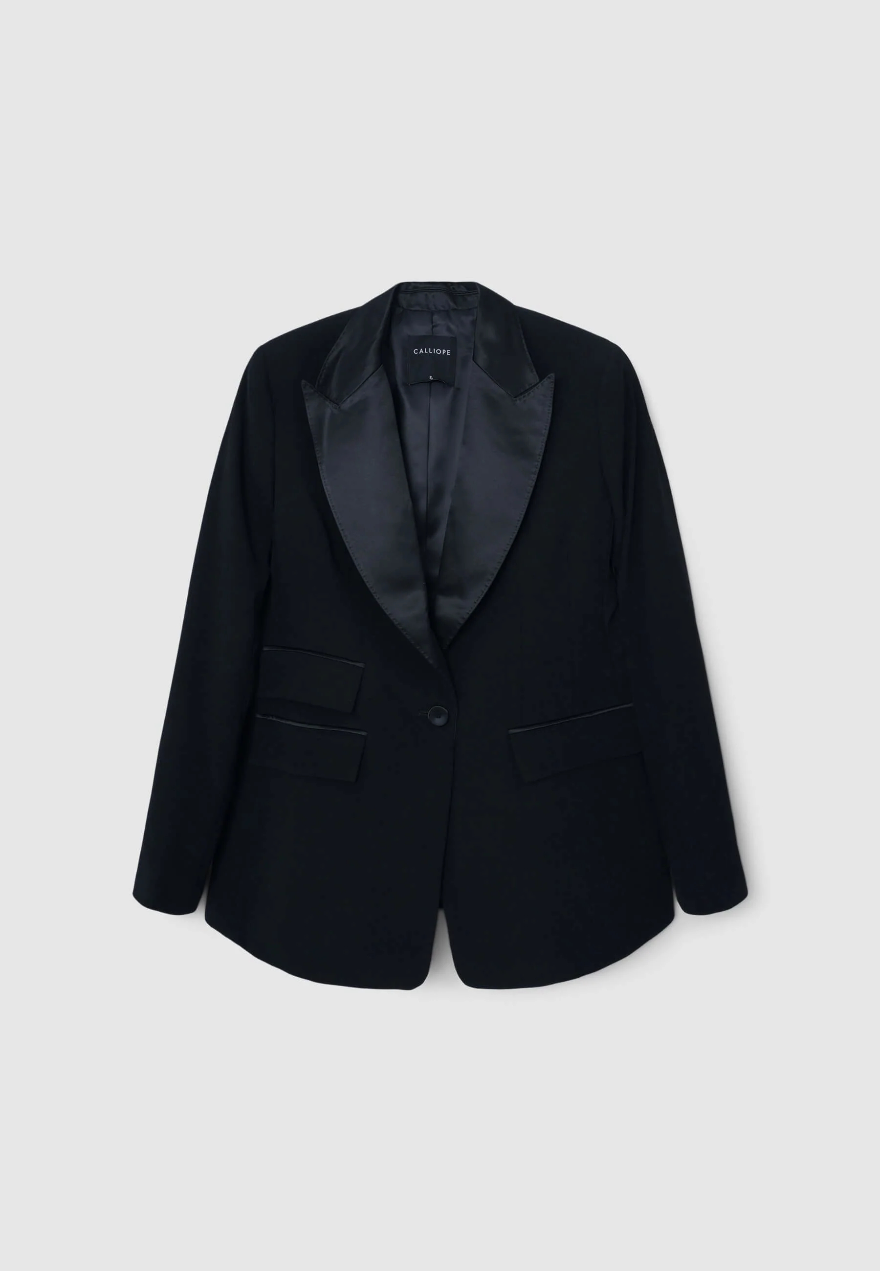 Giacca slim revers simil satin - Image 6