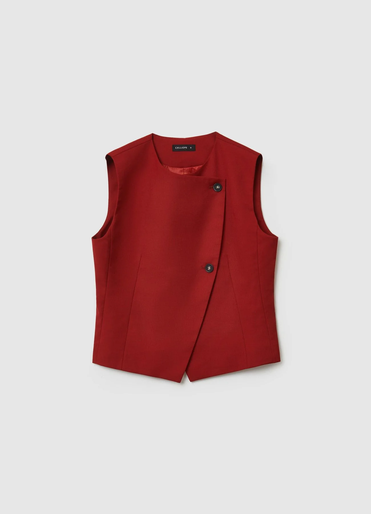 Gilet asimmetrico con bottoni - Image 5