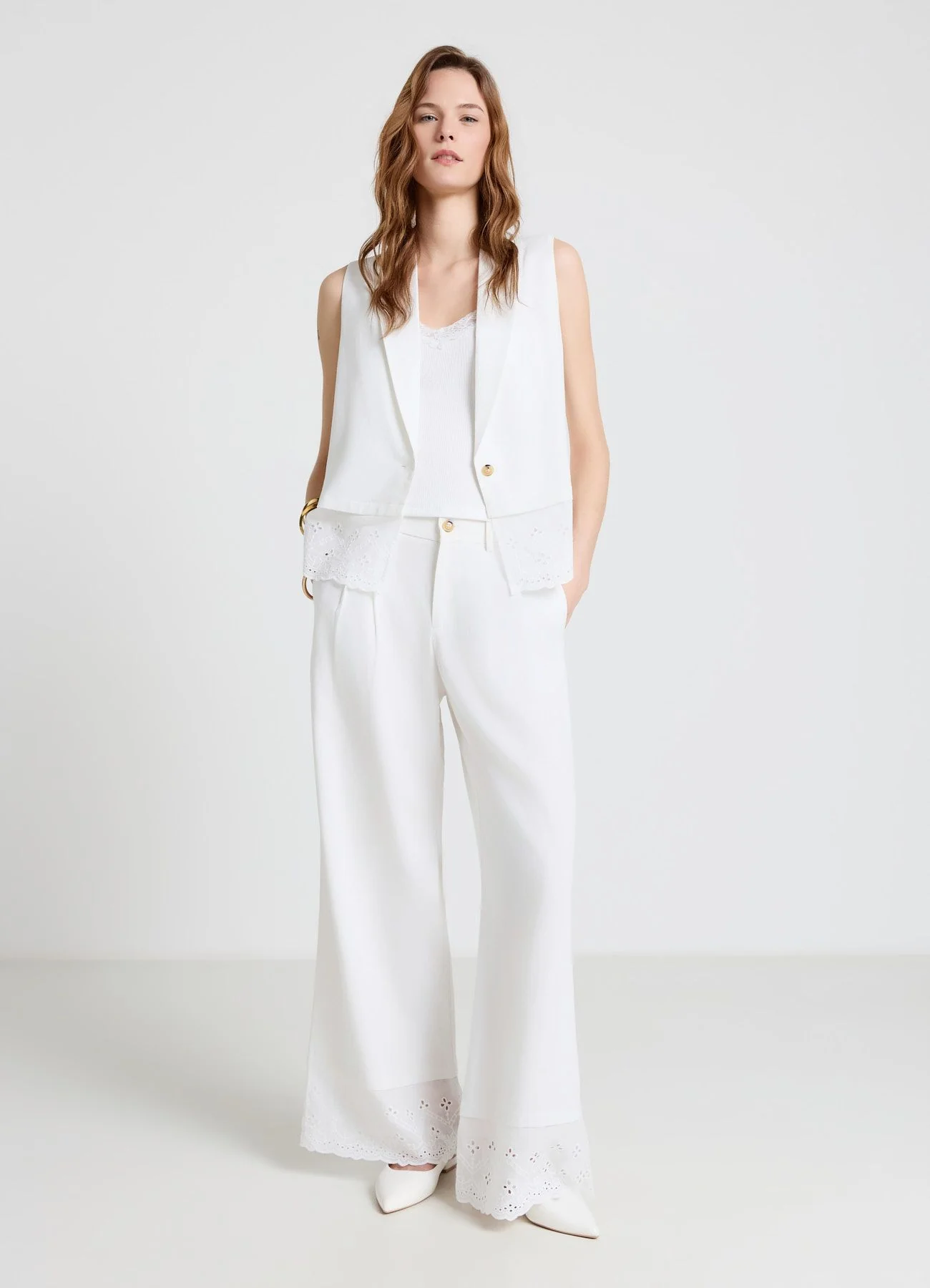 Gilet con balza sangallo - Image 2