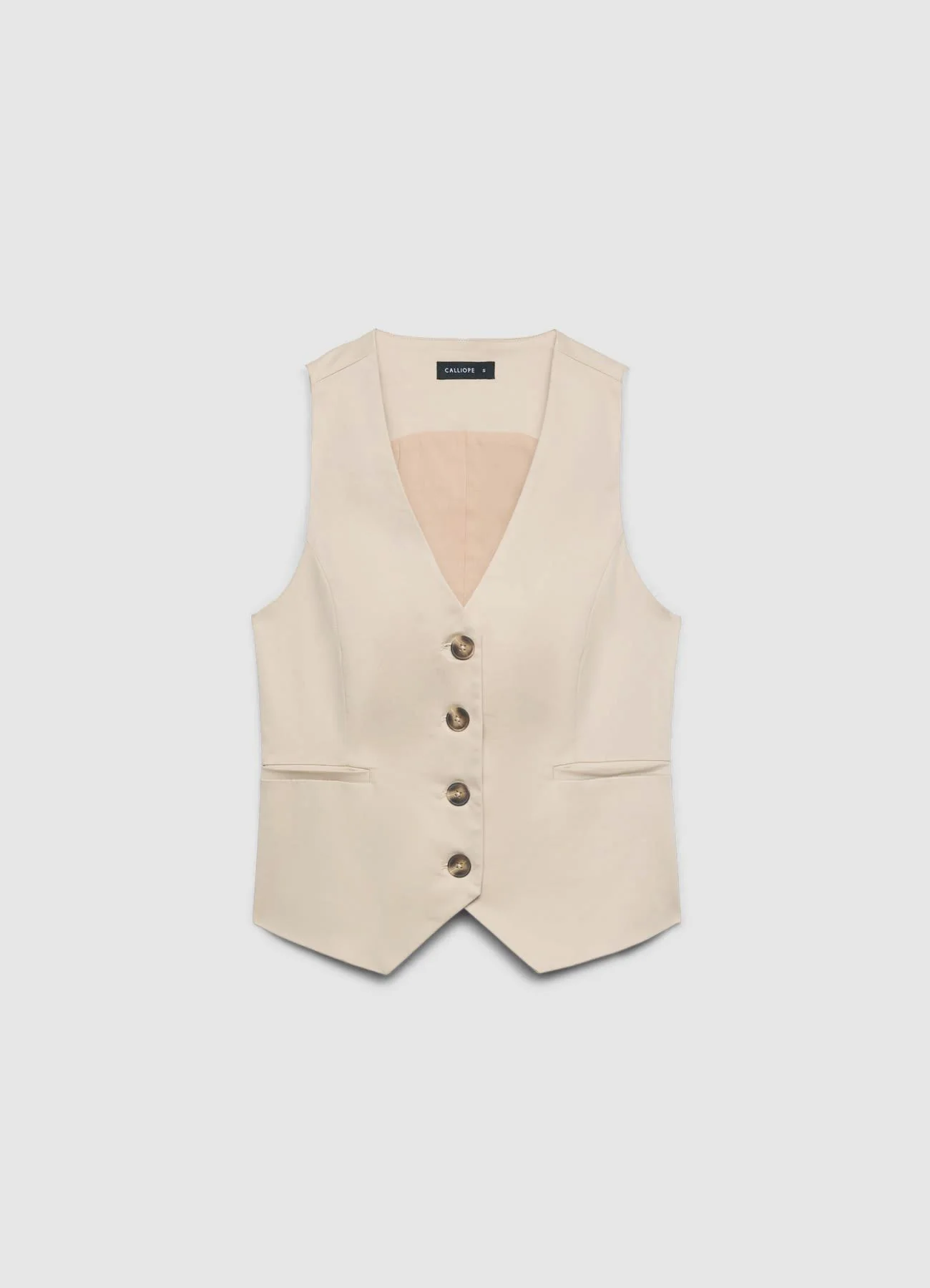 Gilet con scollo a v e bottoni - Image 5