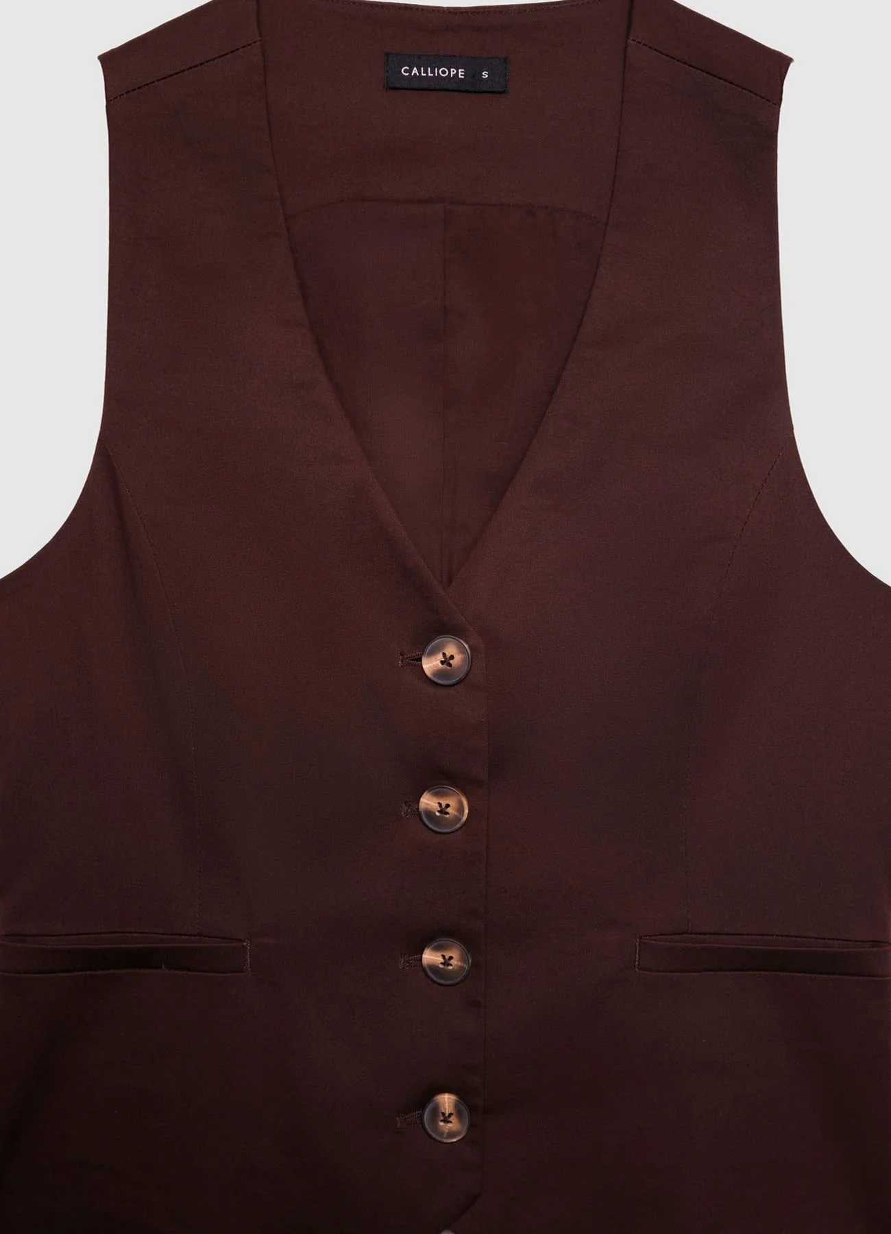 Gilet con scollo a v e bottoni - Image 6