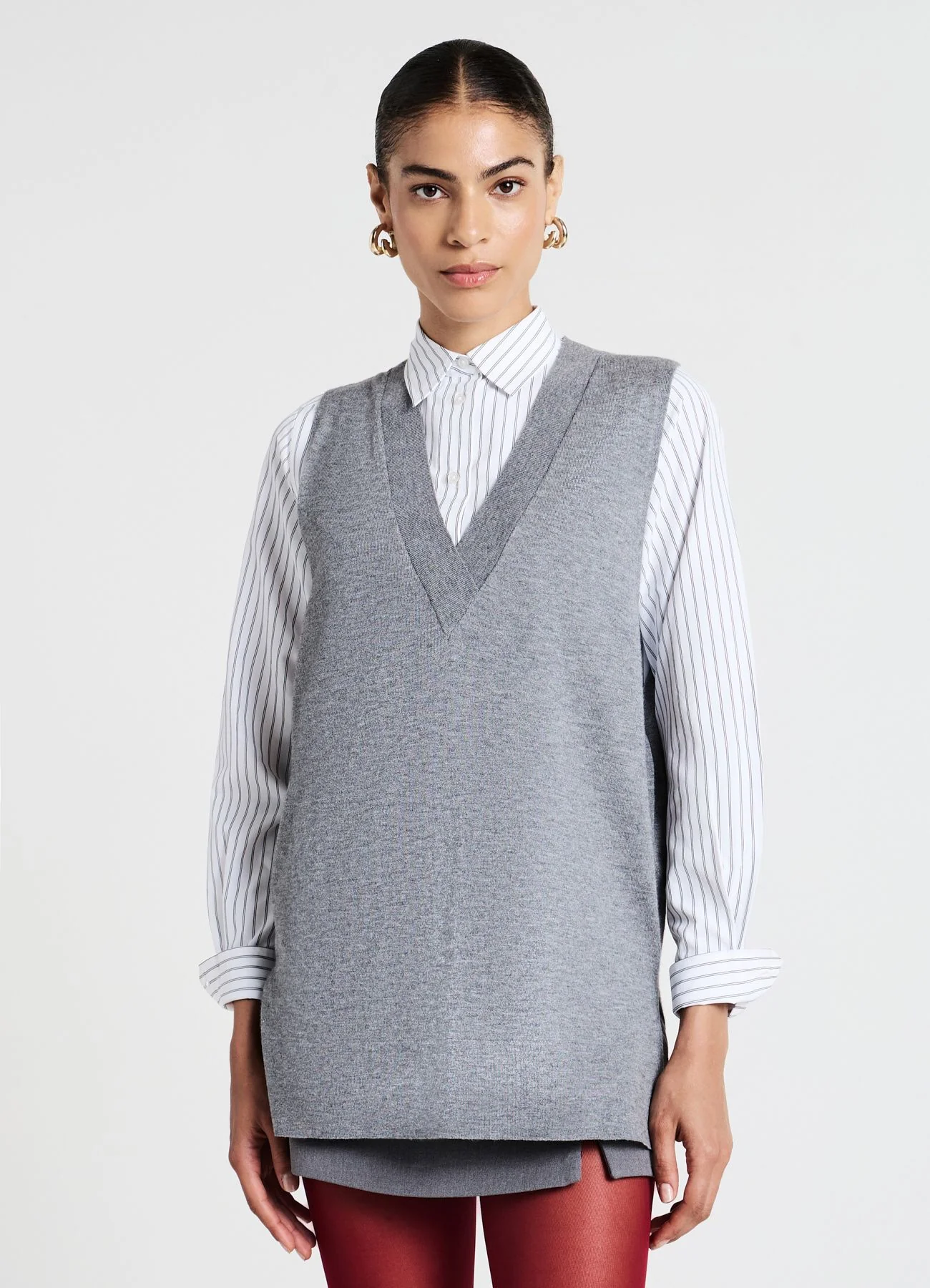 Gilet con scollo a V