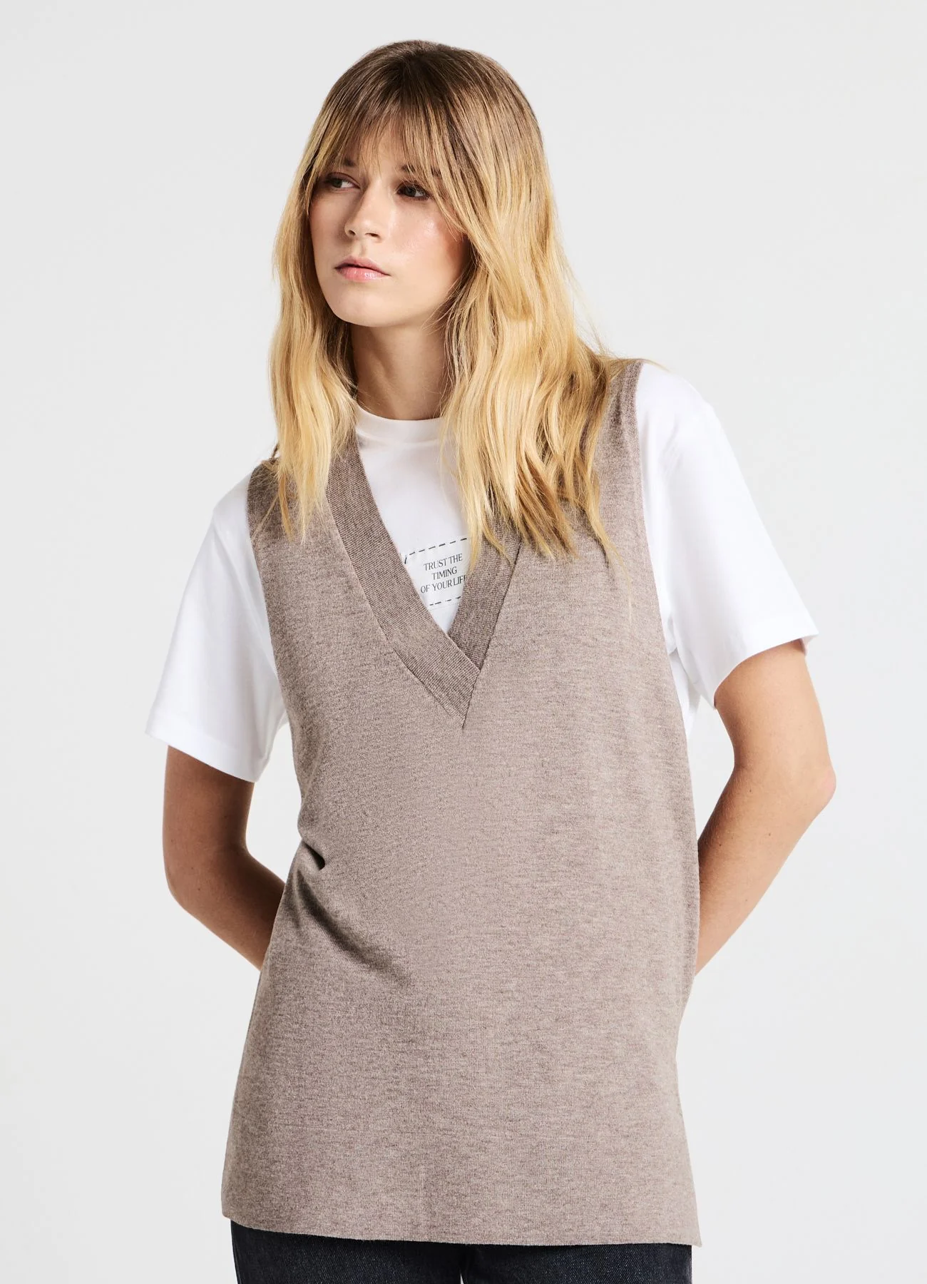 Gilet con scollo a V - Image 2