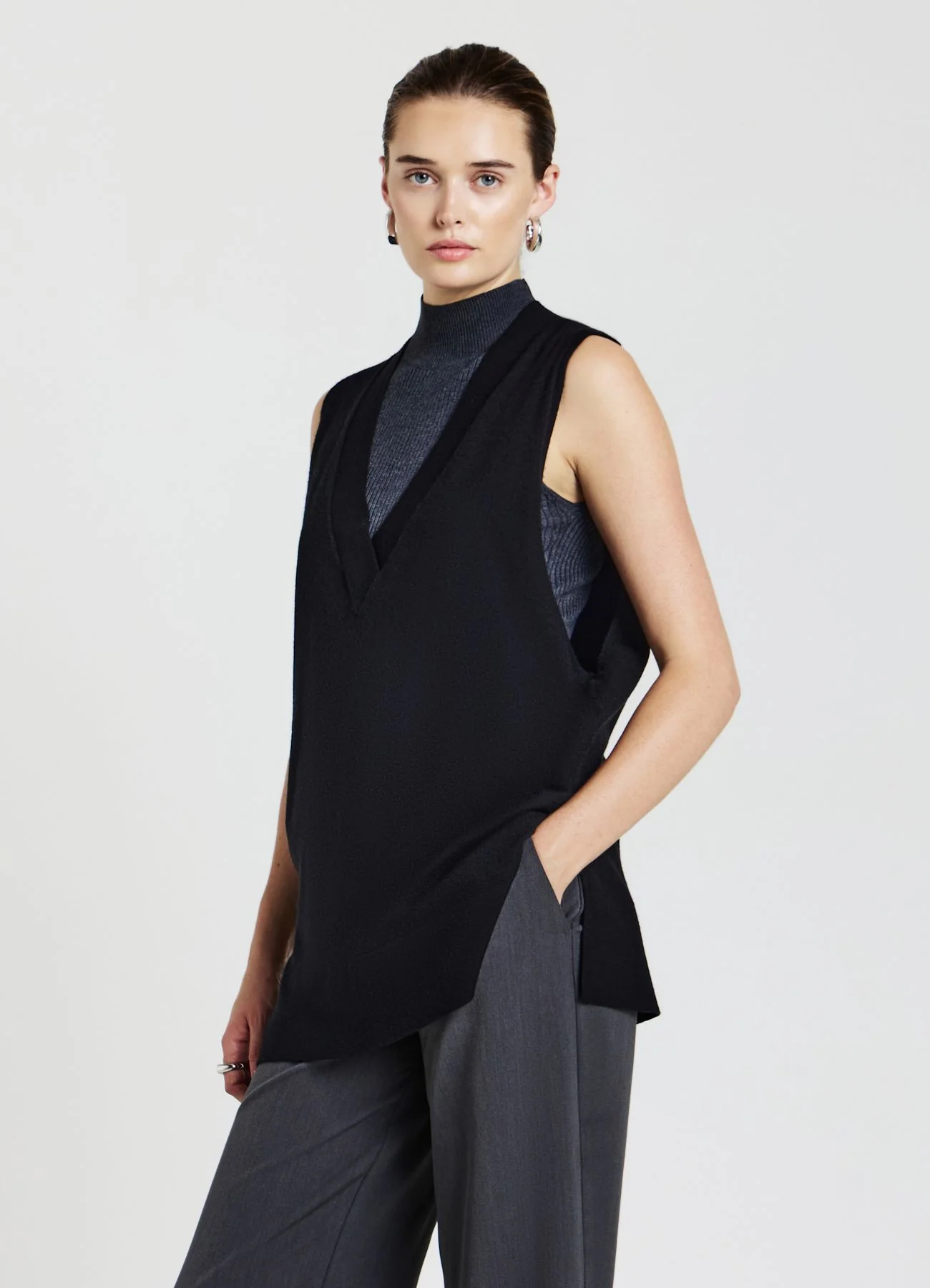 Gilet con scollo a V - Image 3