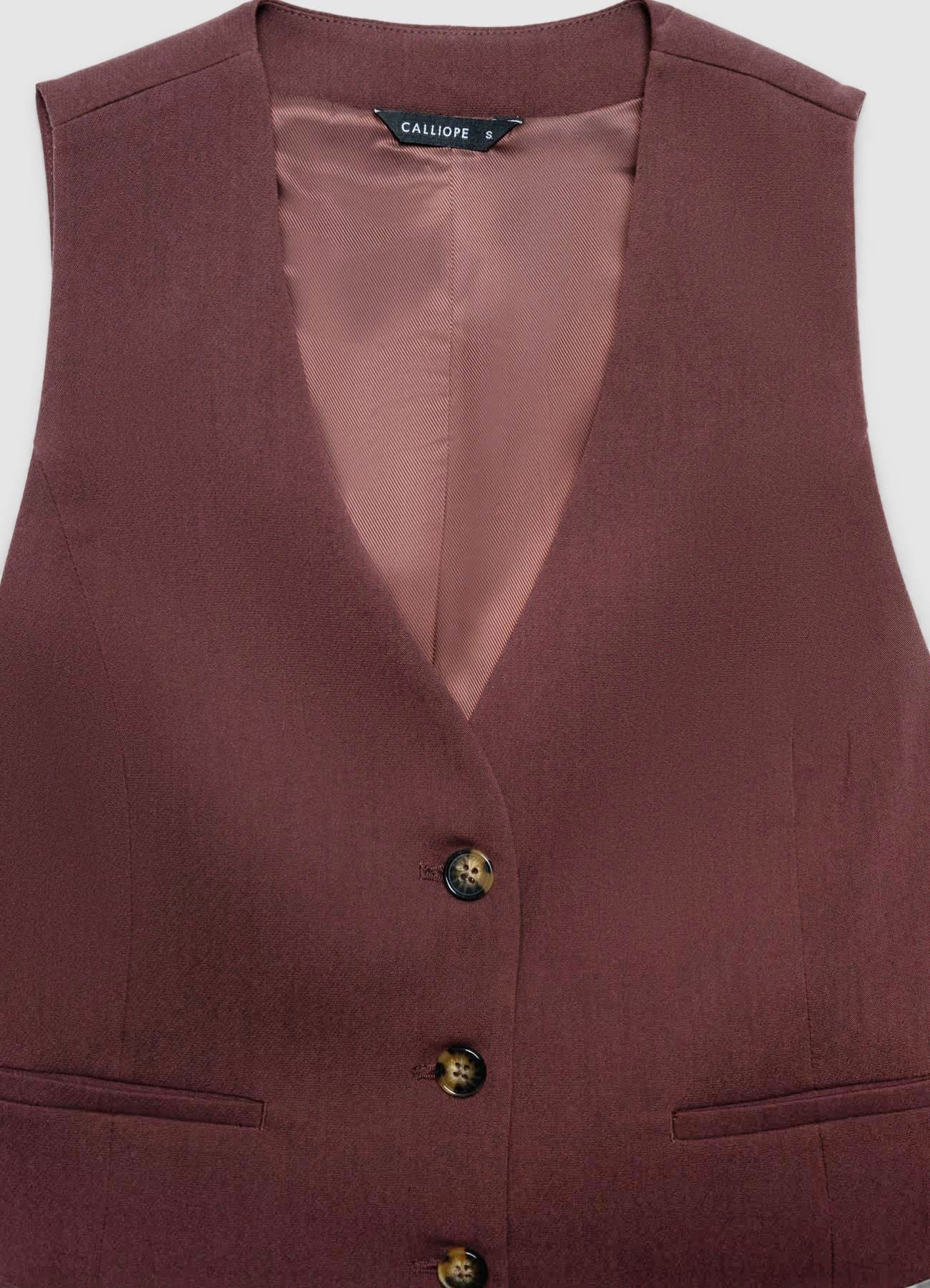 Gilet corto con bottoni - Image 5