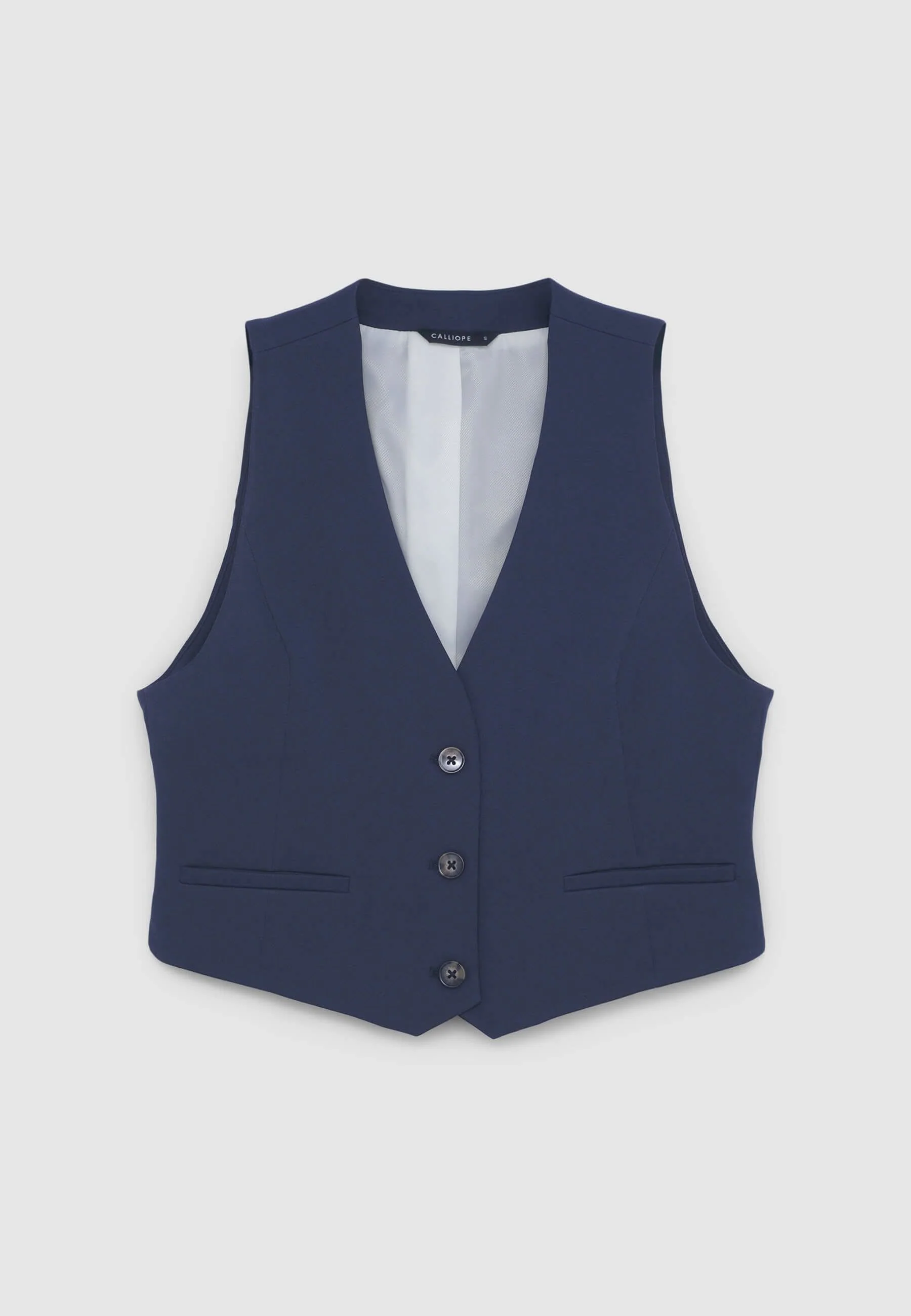 Gilet crop tinta unita - Image 4