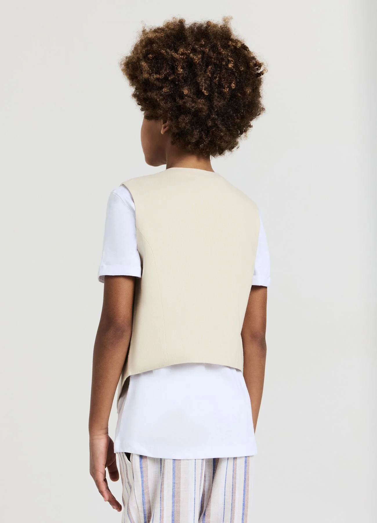 Gilet elegante misto lino - Image 2