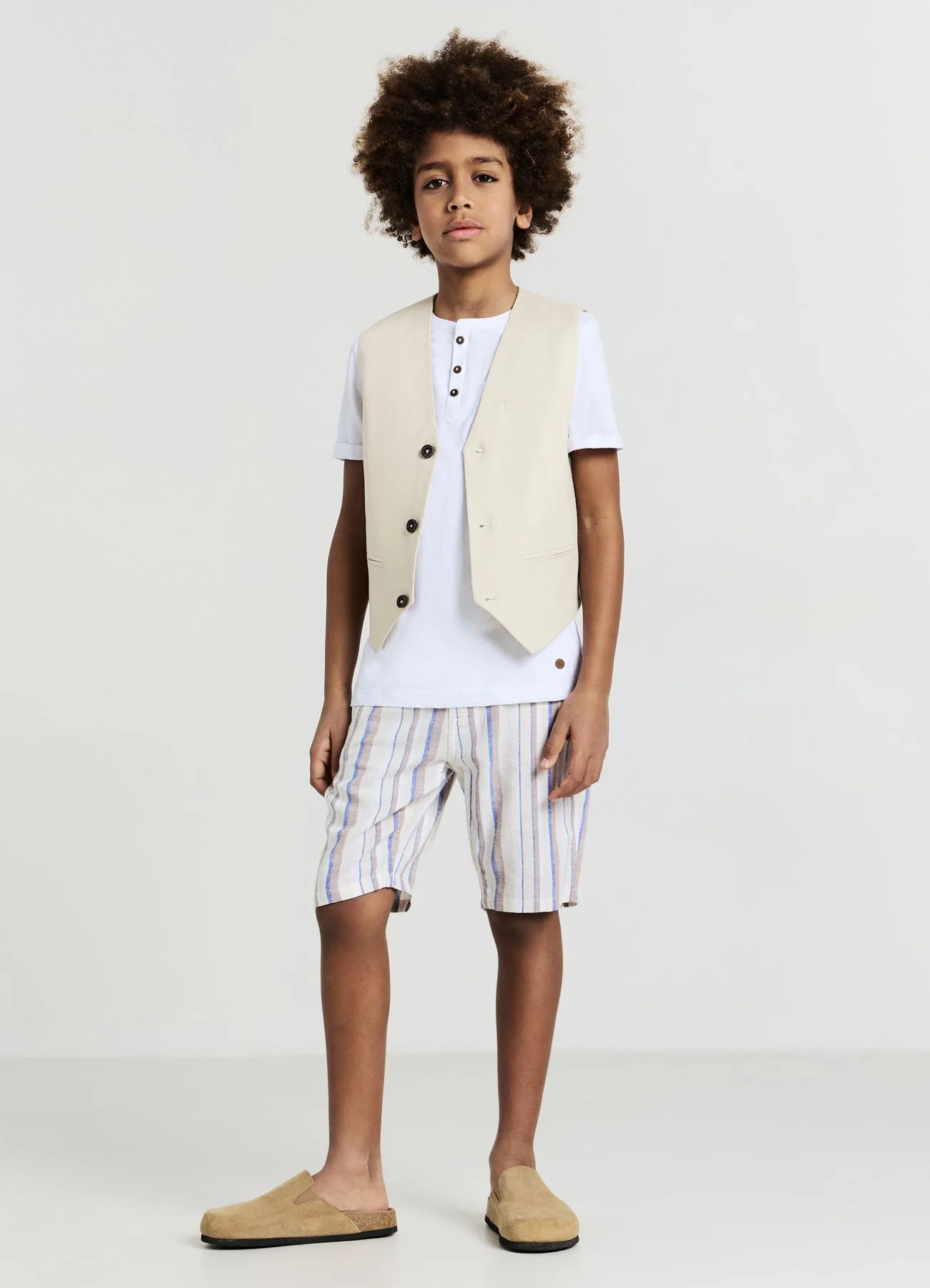 Gilet elegante misto lino - Image 3