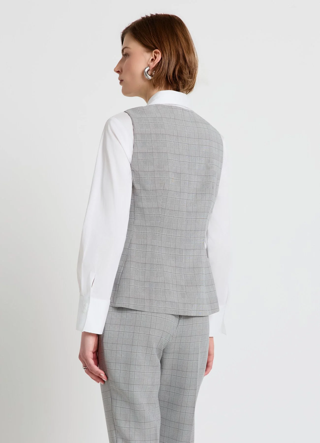 Gilet fantasia in principe di Galles