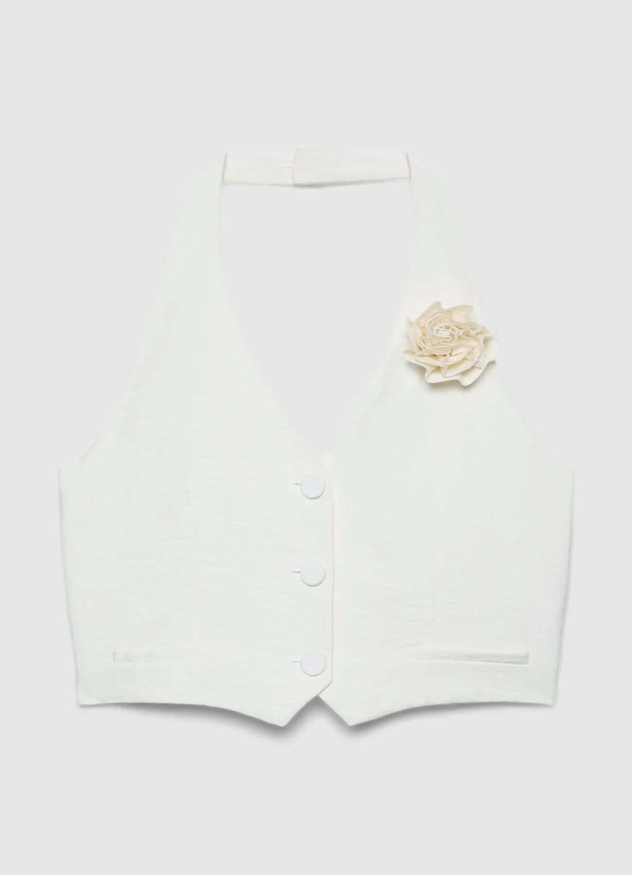 Gilet halter con fiore - Image 4