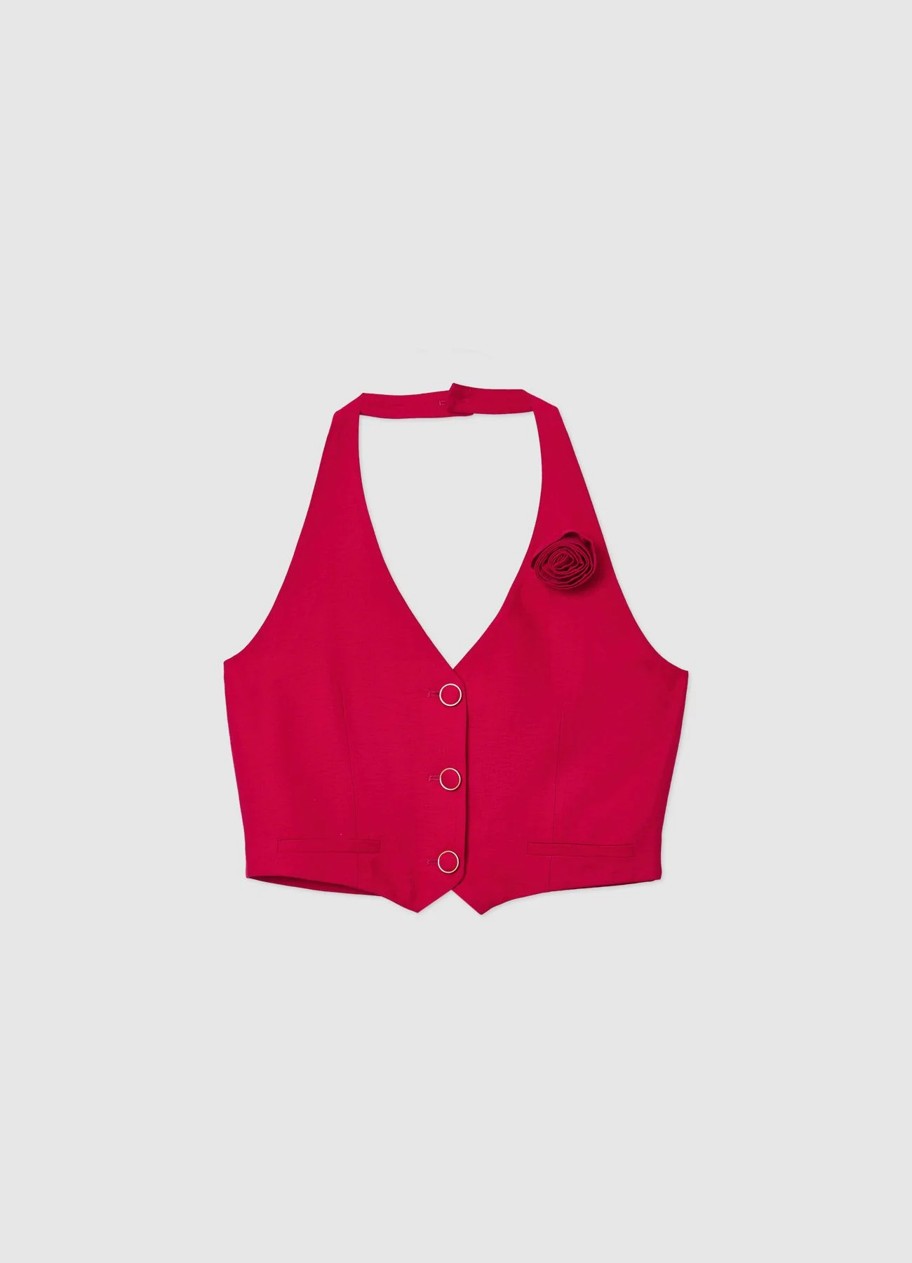 Gilet halterneck fiore - Image 4