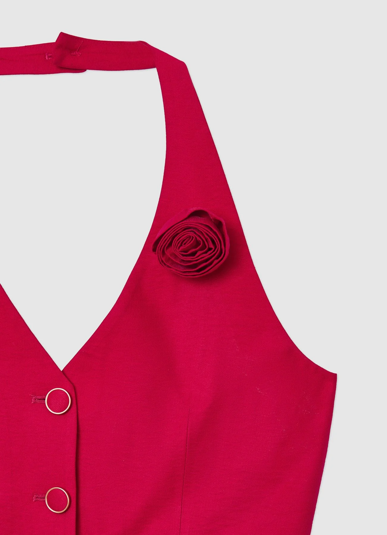 Gilet halterneck fiore - Image 6