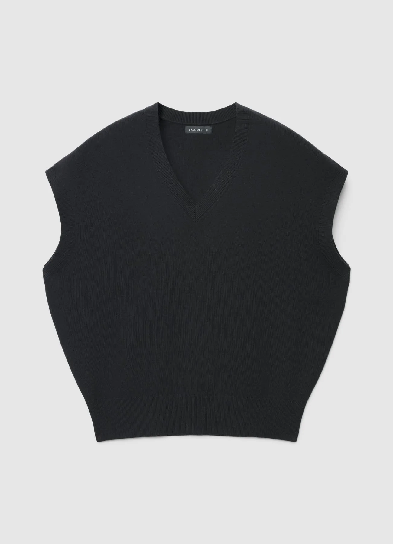 Gilet in maglia oversize scollo a V - Image 6