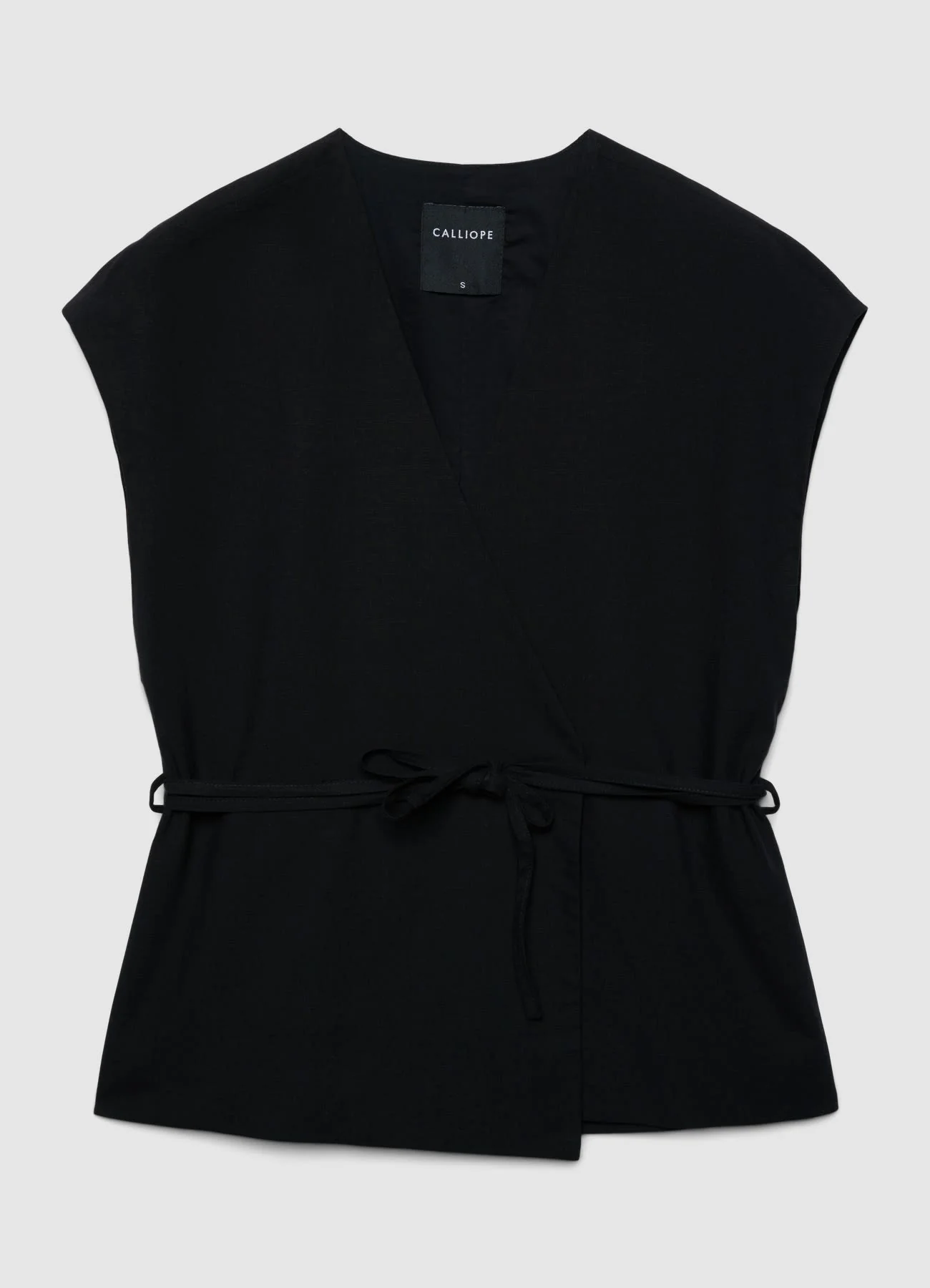 Gilet kimono con laccio in vita - Image 5