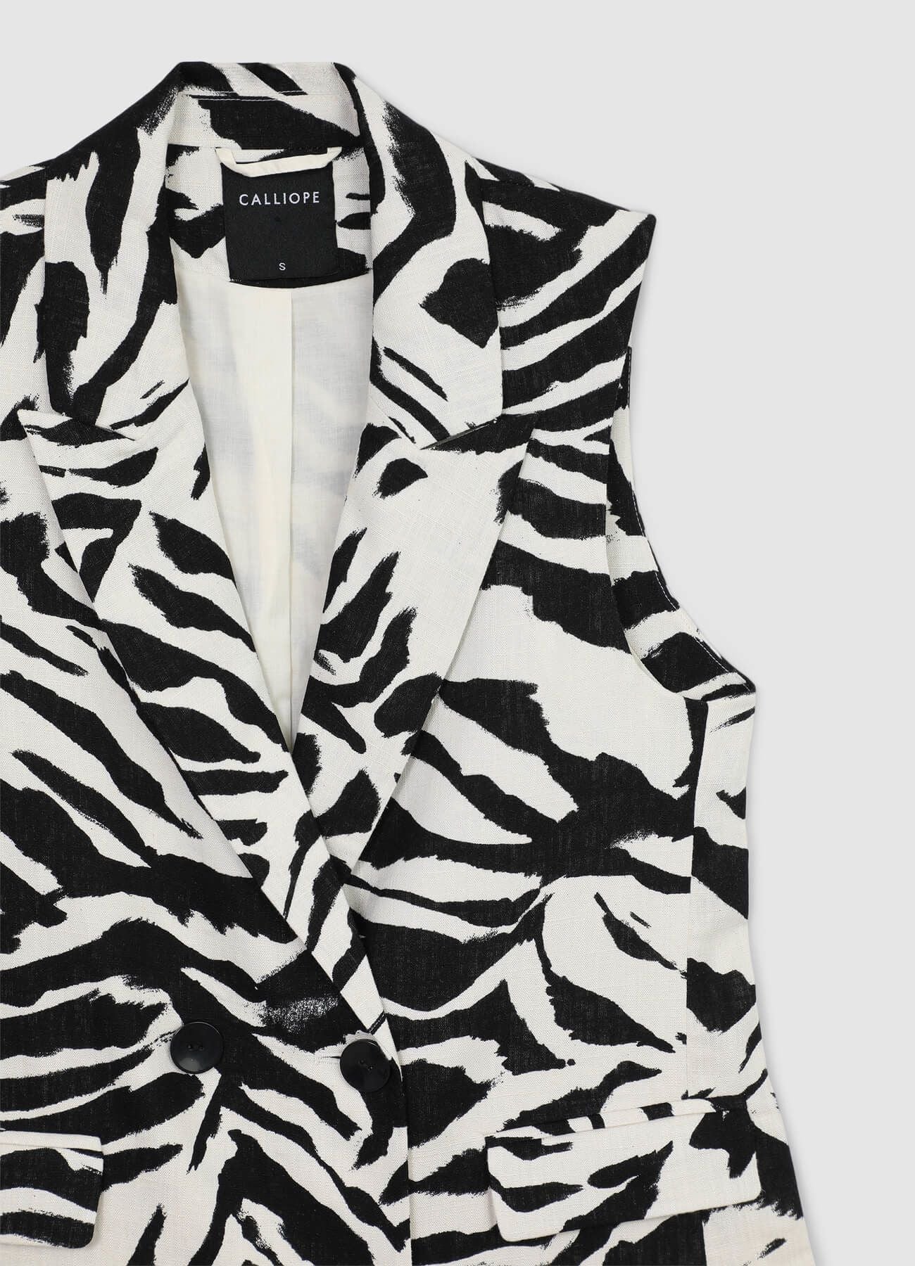 Gilet lungo zebrato - Image 6